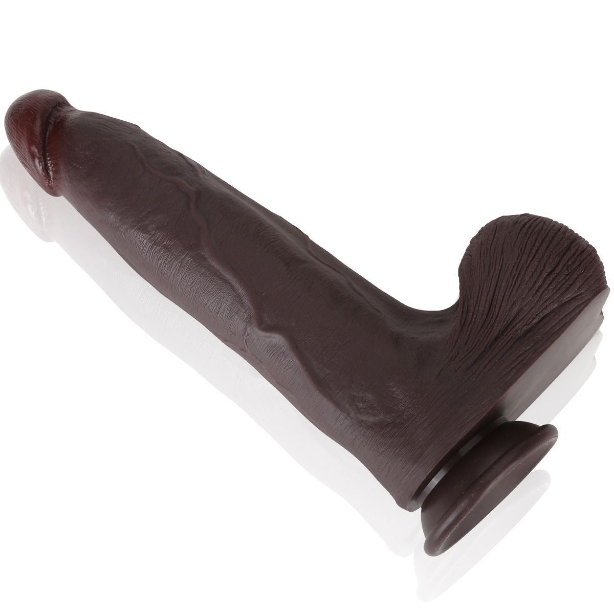 Bruce 13 Inch Big Black Silicone Realistic Dildo Real Skin Dildo