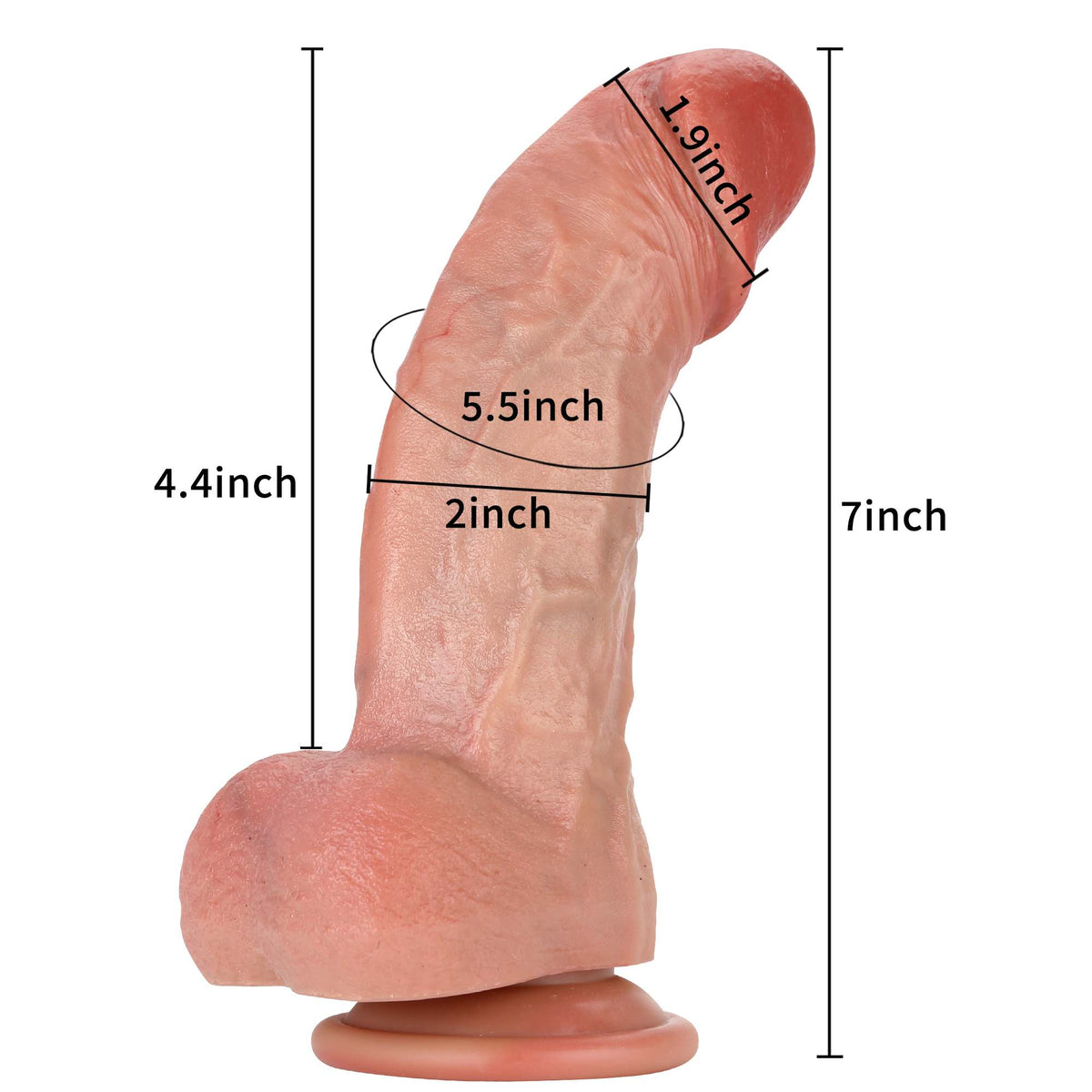Marc 7 Inch Soft Skin Lifelike Small Realistic Dildo