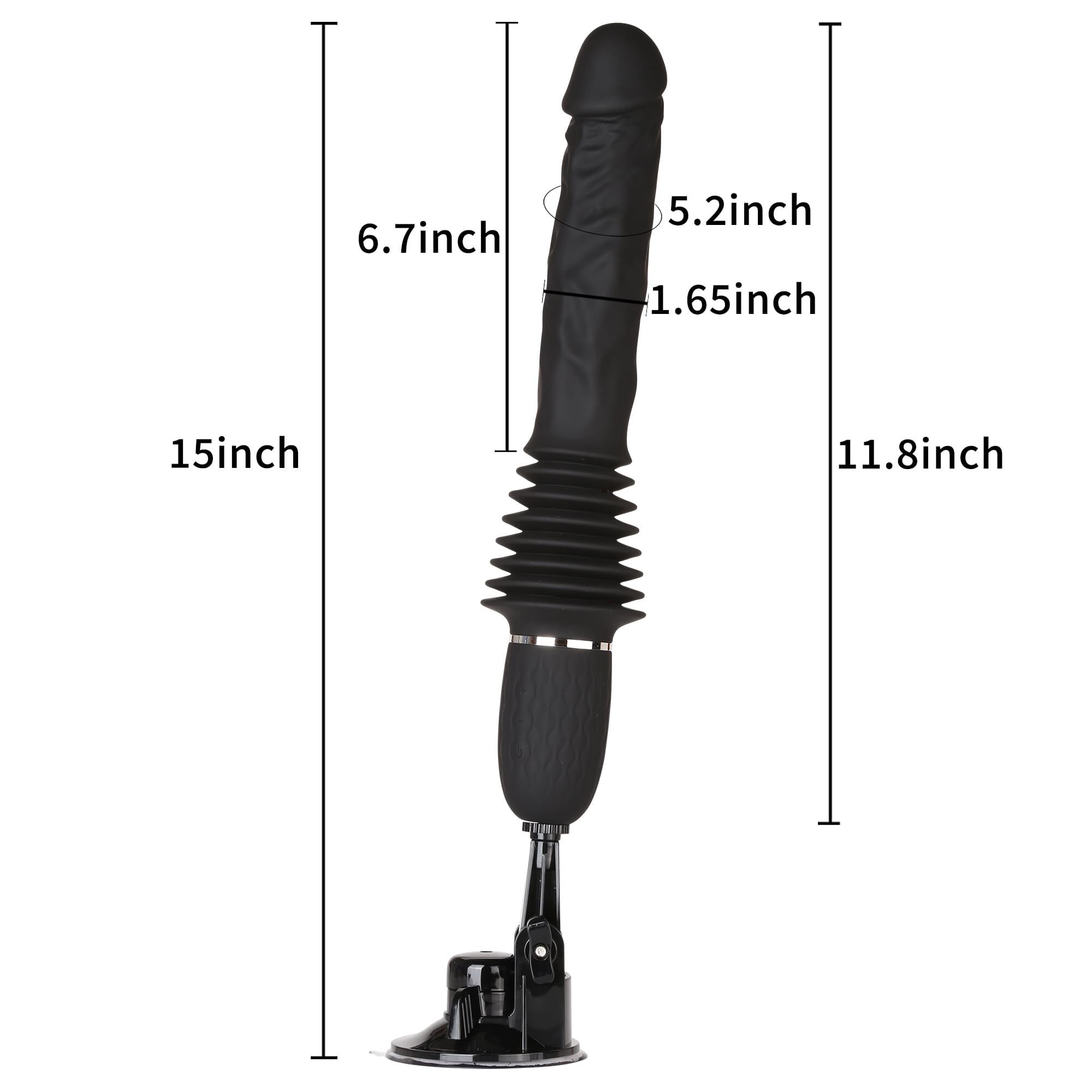 RidingX® Mini Sex Machine 11 inch Thrusting Dildo With Remote Control-AESHMA