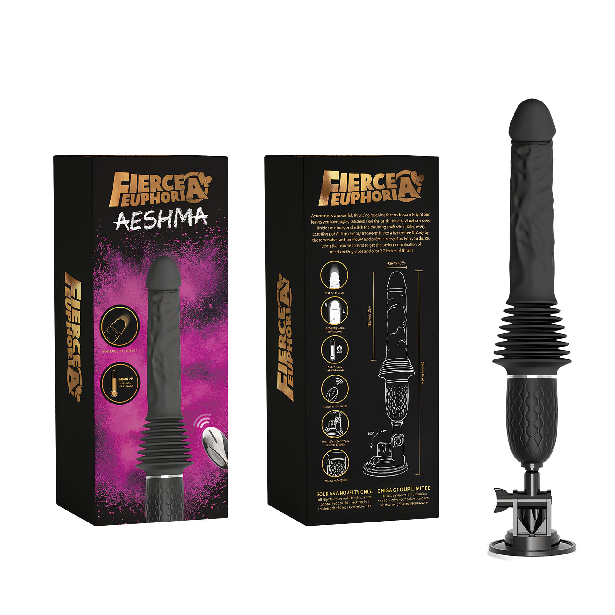 RidingX® Mini Sex Machine 11 inch Thrusting Dildo With Remote Control-AESHMA