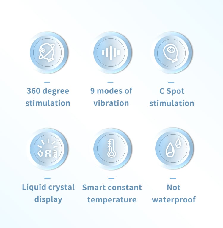 OYE-058 AV Magic Wand 9 Modes Vibrator & Heating Fuction