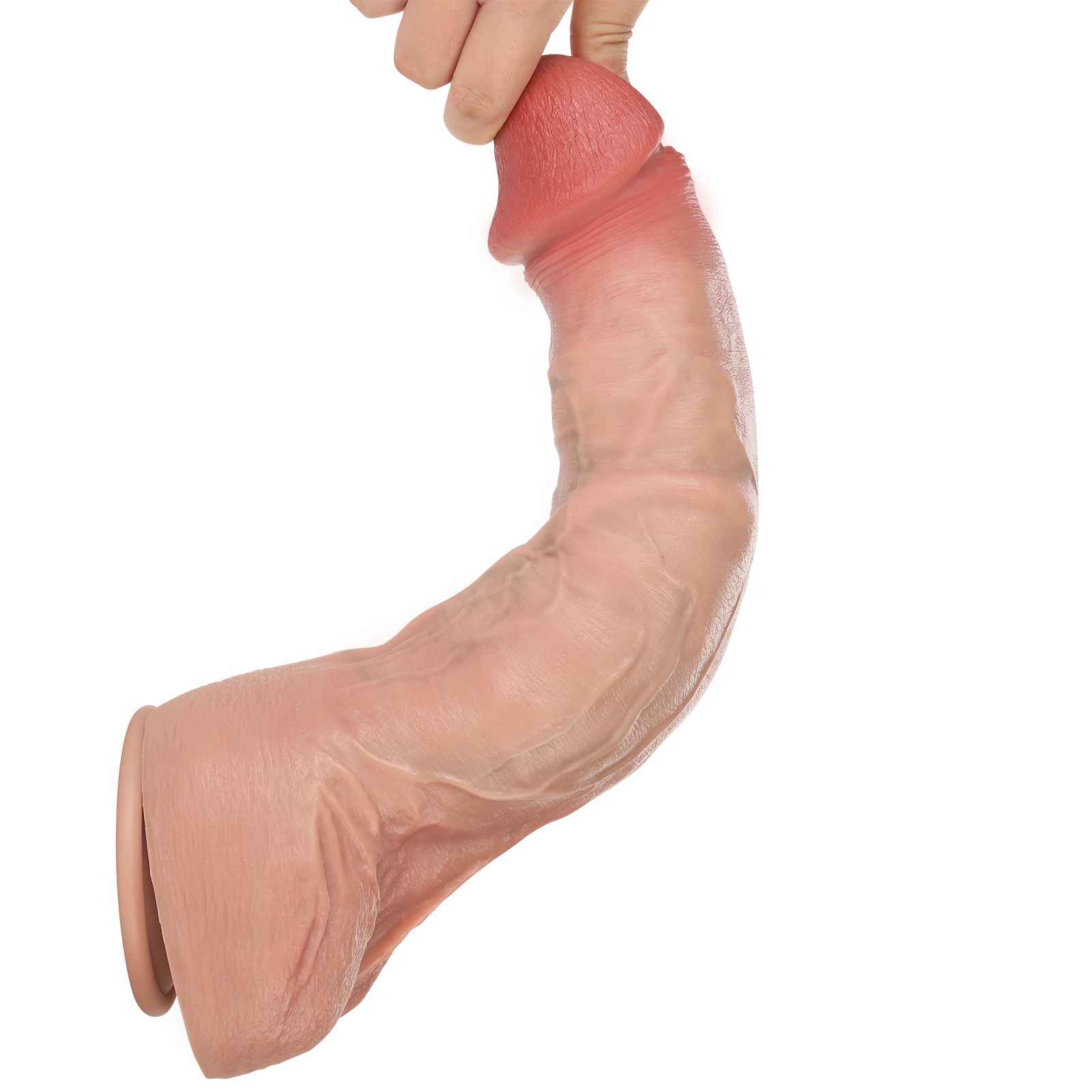 Aiden 13 inch Real Skin Huge Realistic Dildo With Keel