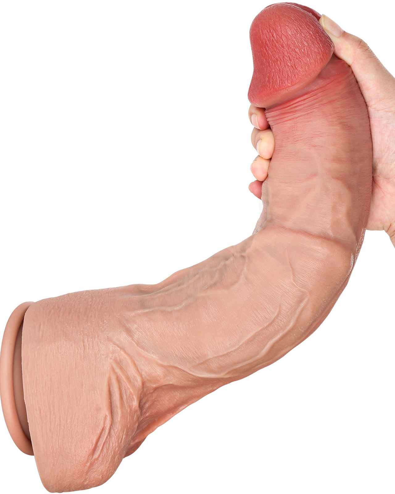Aiden 13 inch Real Skin Huge Realistic Dildo With Keel