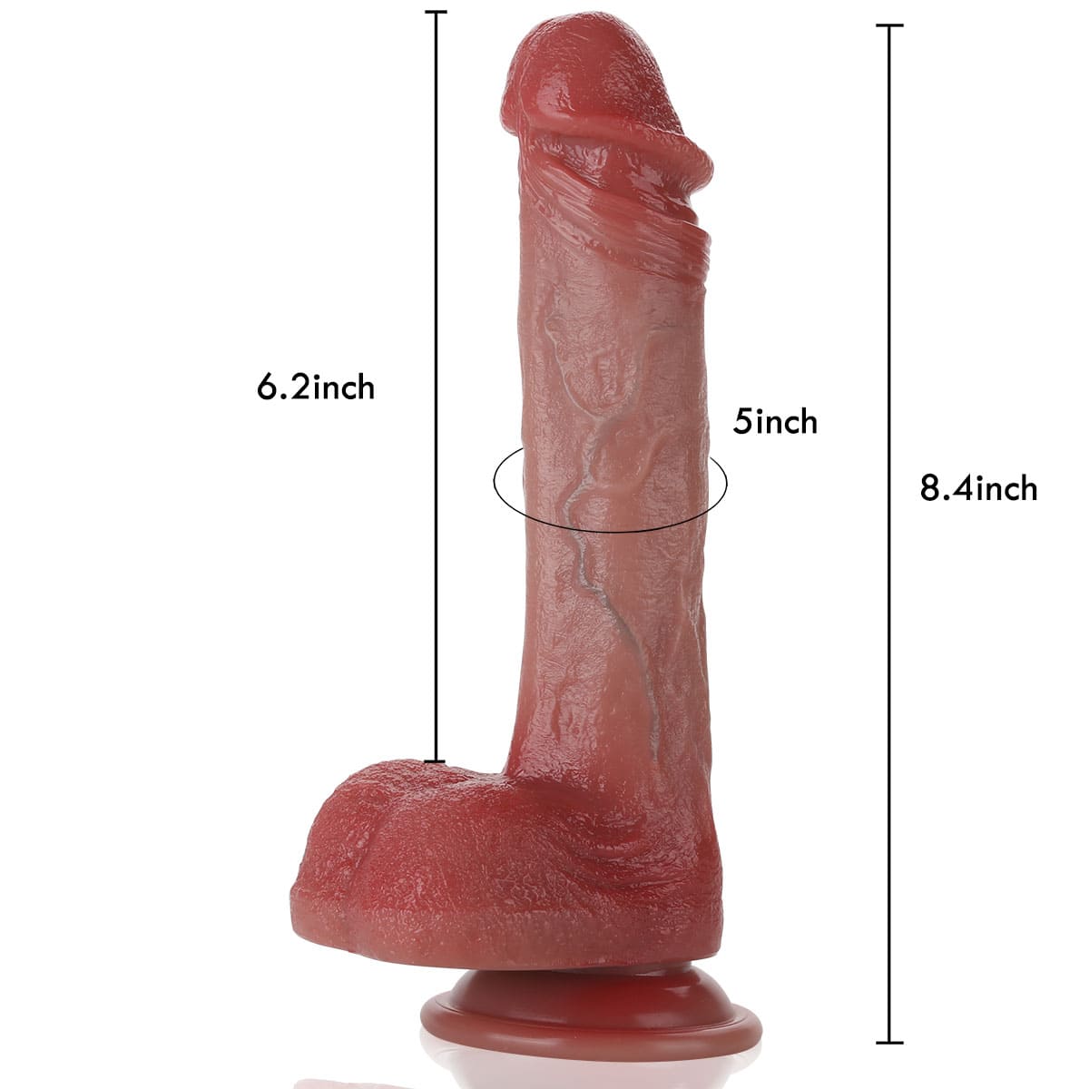 Andrew 8.4 Inch Realistic 3 Modes Thrusting Dildo Anal & 9 Modes Vibrating
