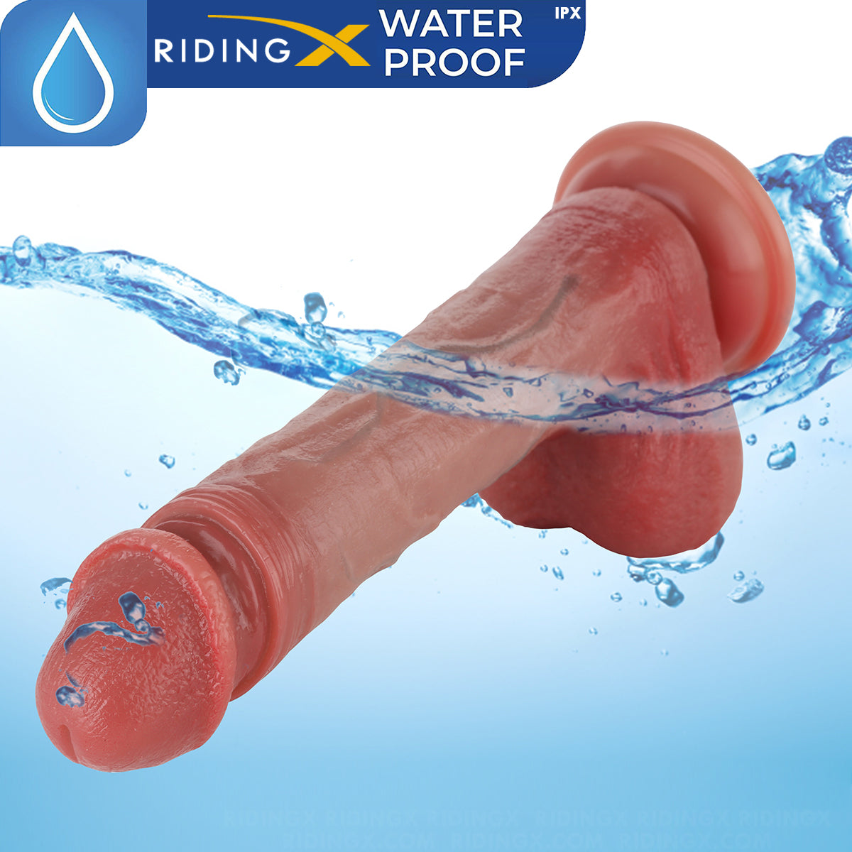 Andrew 8.4 Inch Realistic 3 Modes Thrusting Dildo Anal & 9 Modes Vibrating