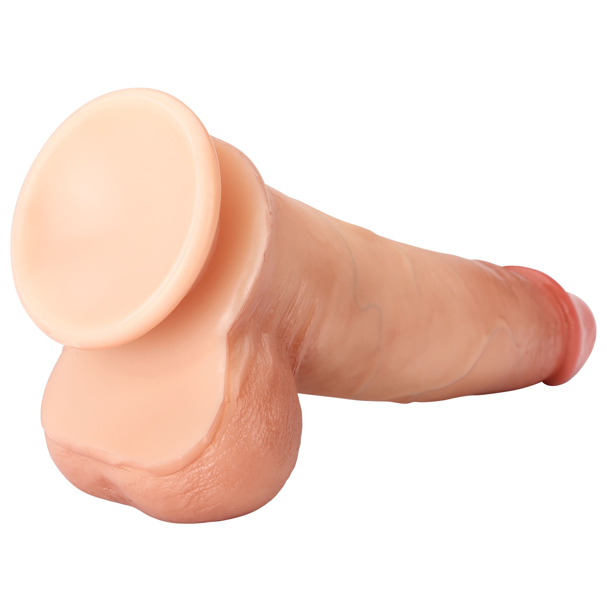 RidingX Baller 7.9 in Sliding Skin Dildo Realistic Dildo & Lifelike Ball Flesh Color