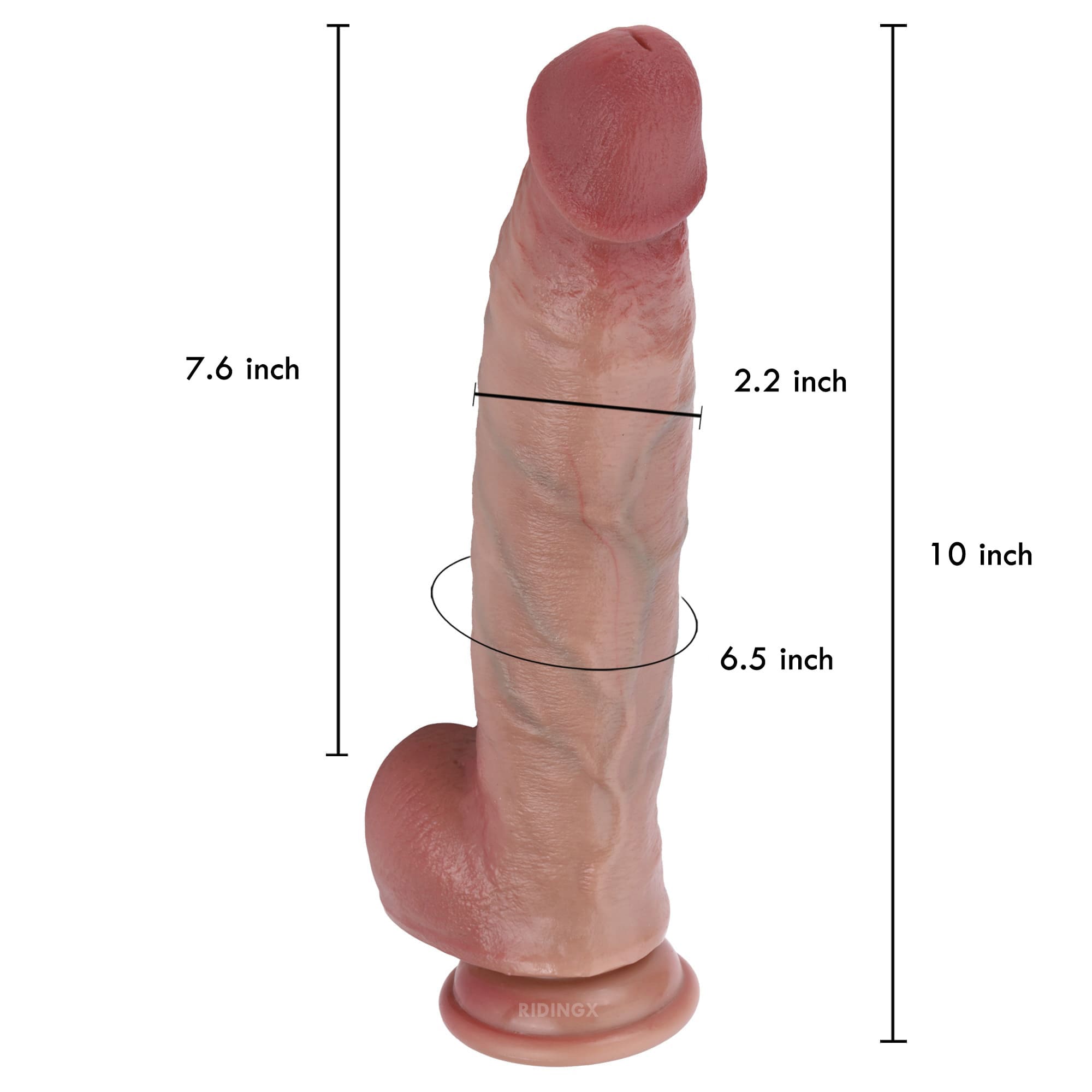 Baron 10 inch Realistic Dildo Real Skin Lifelike Dildo &  Soft Skin With Keel