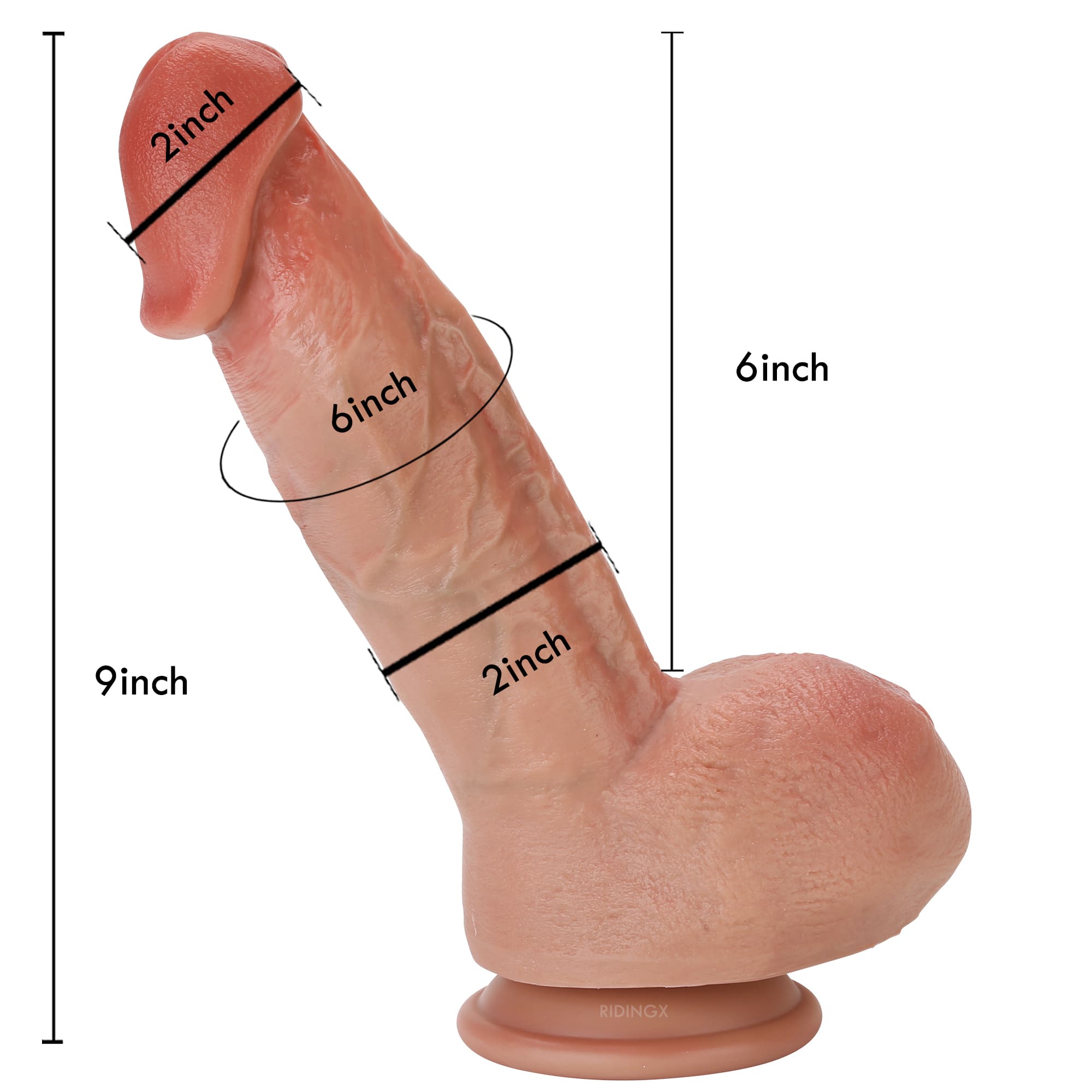 Bunny 9 inch Most Realistic Dildo Real Glan Lifelike Vein Dildo