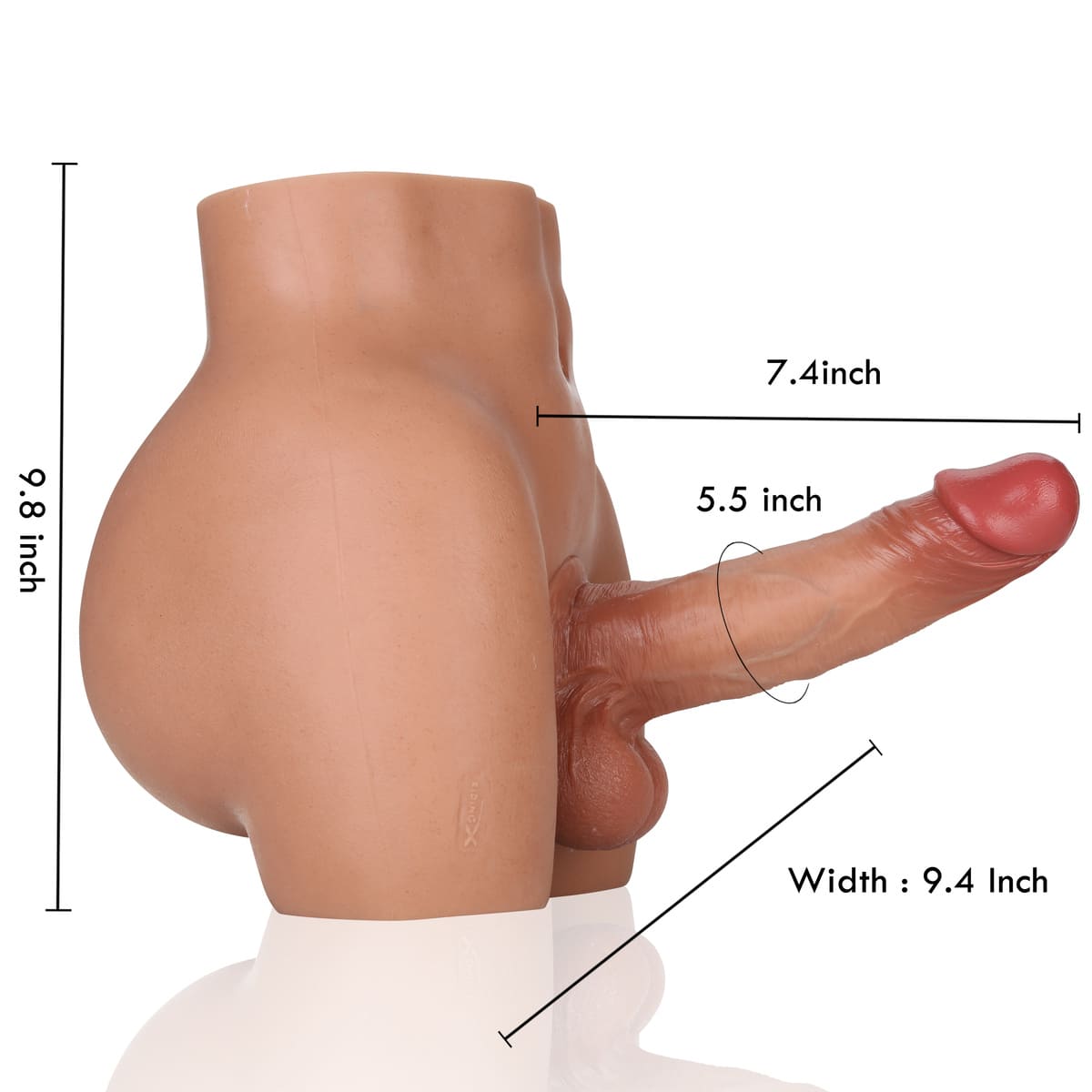 RidingX Chris 14lb With James 7inch Dildo (Brown)