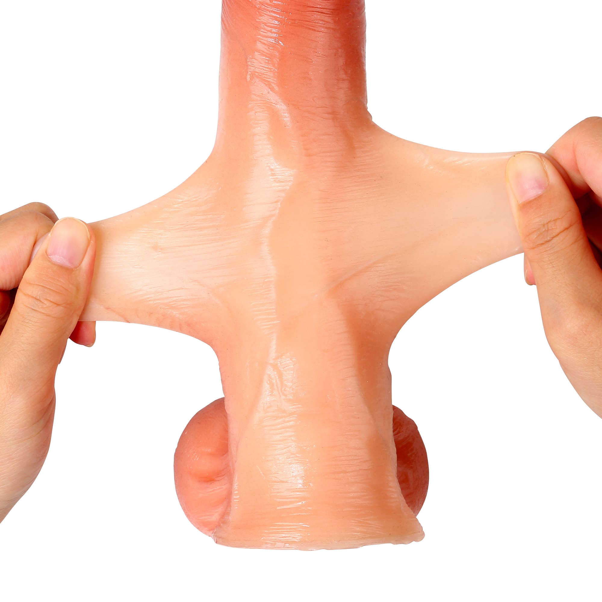 RidingX David 8.6in Realistic Dildo With Retractable Foreskin & Balls