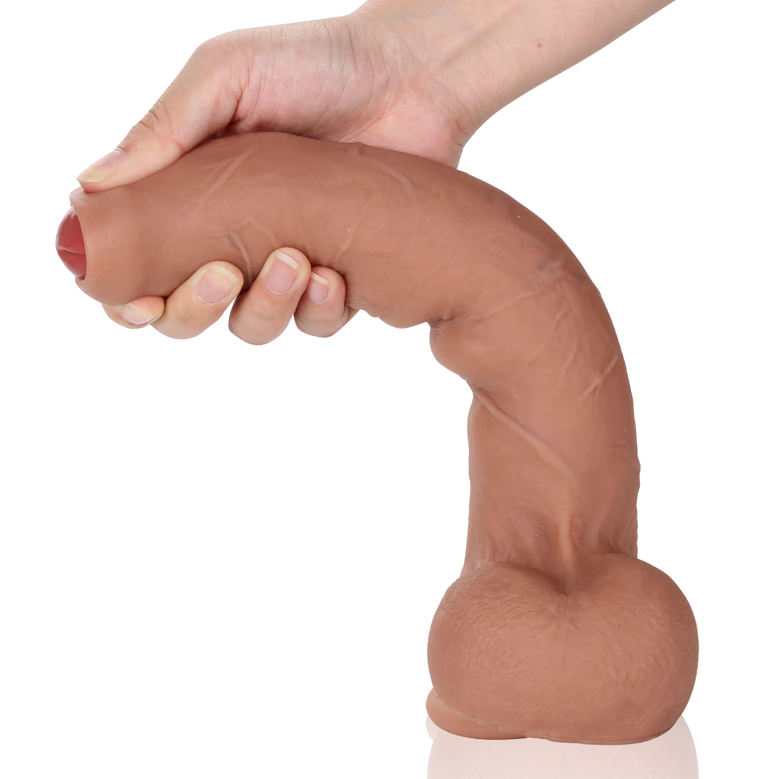Diego 11in Huge Foreskin Sliding Skin Life Like Dildo Uncut Dildo