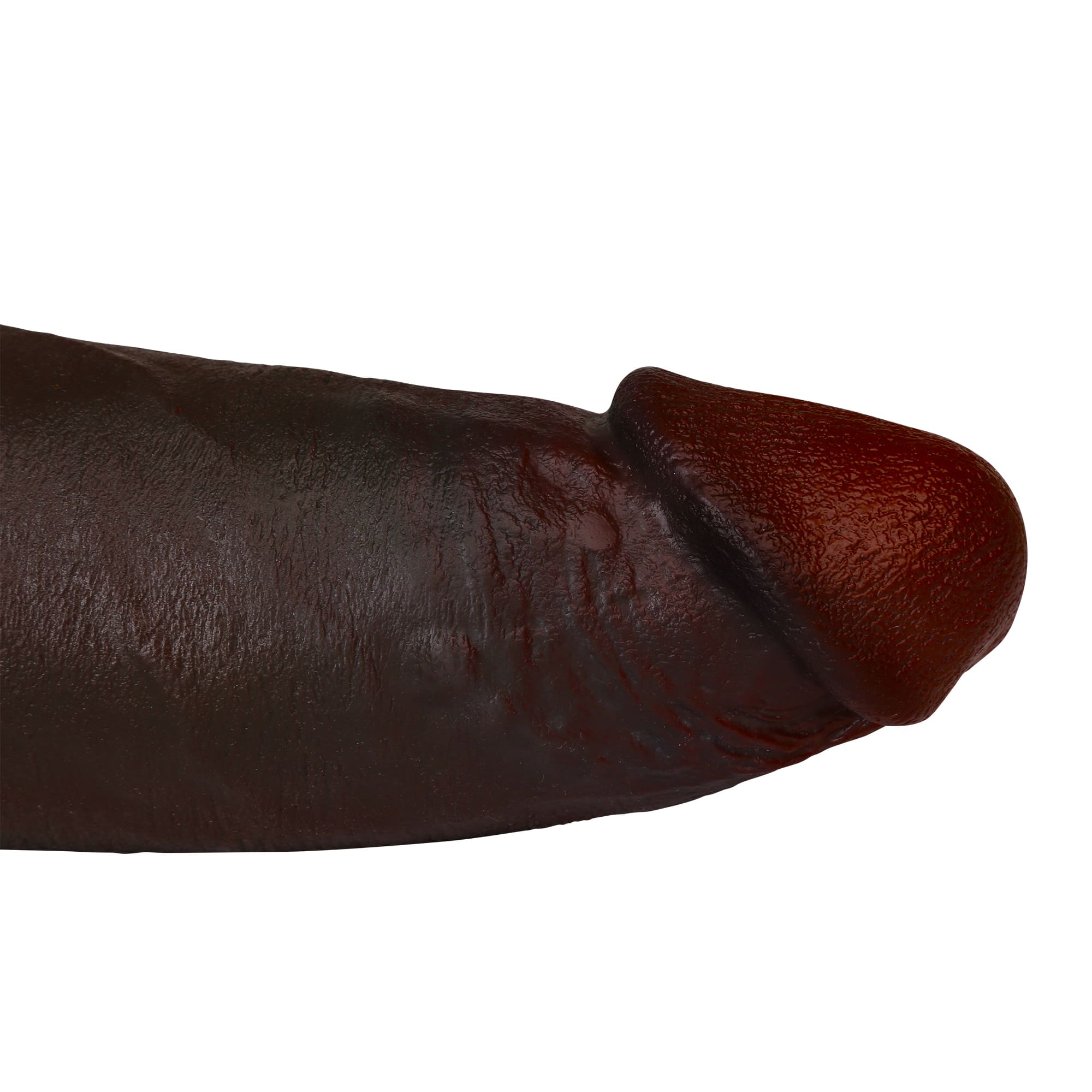 Dredd Dildo BBC Realistic 12 inch Black Real Skin Dildo With Keel