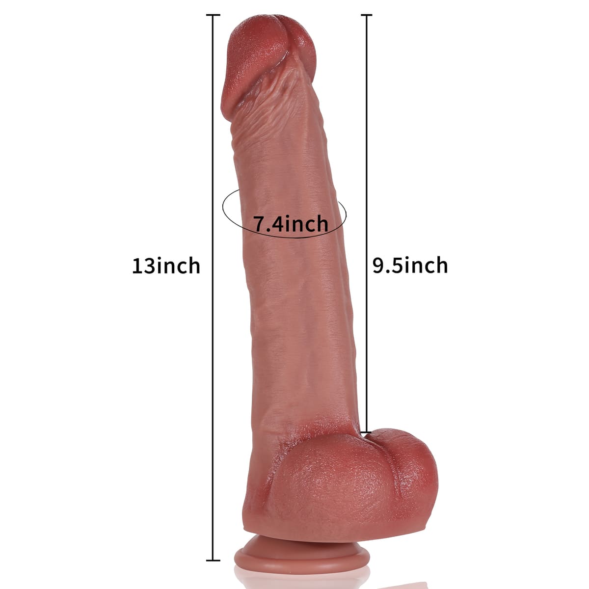 Biggie 13in Realistic Dildo Huge Dildo Extra Long G Spot Anal Dildo