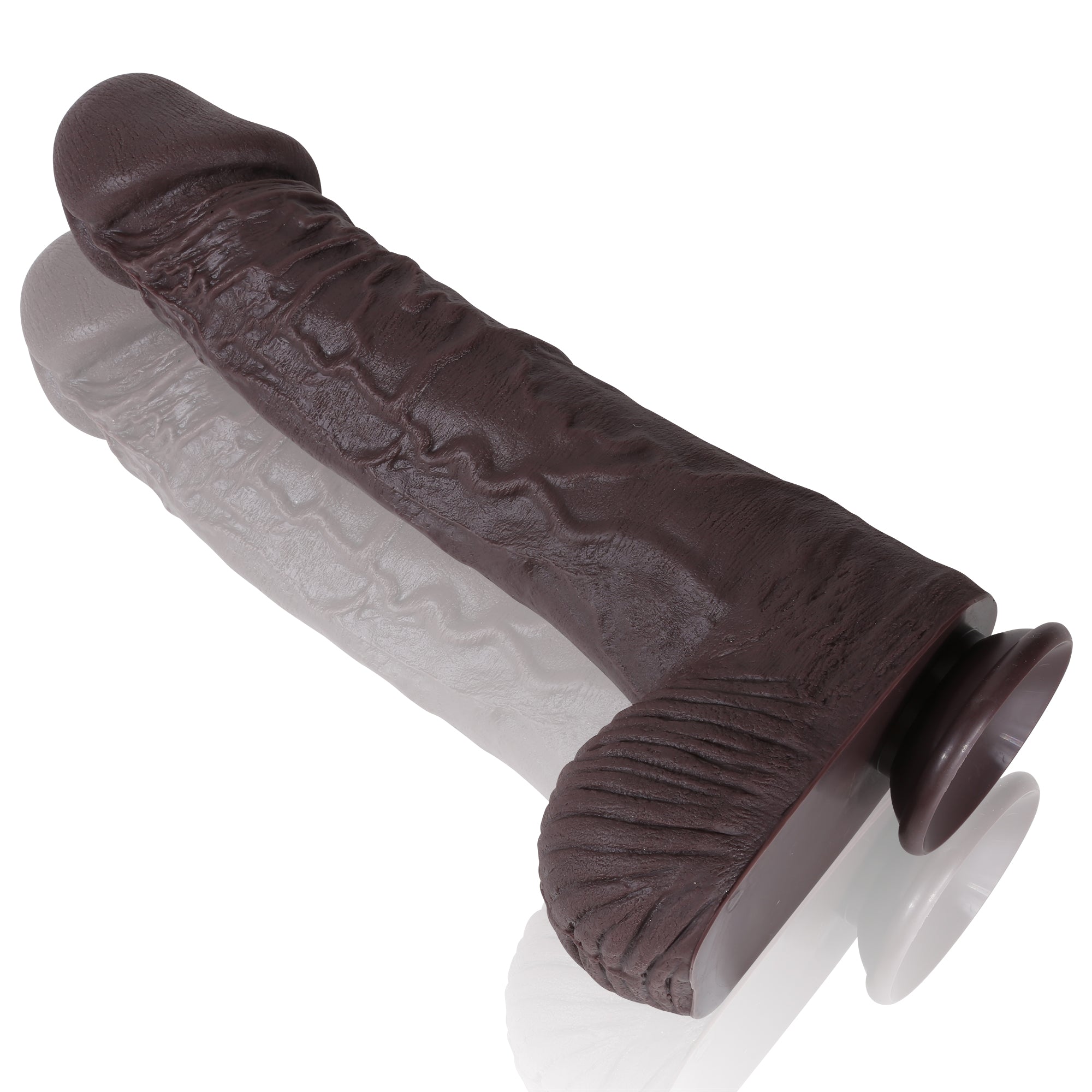 Tony 14 inch Black Big Realistic Dildo Dual Density Huge Dildo Unisex