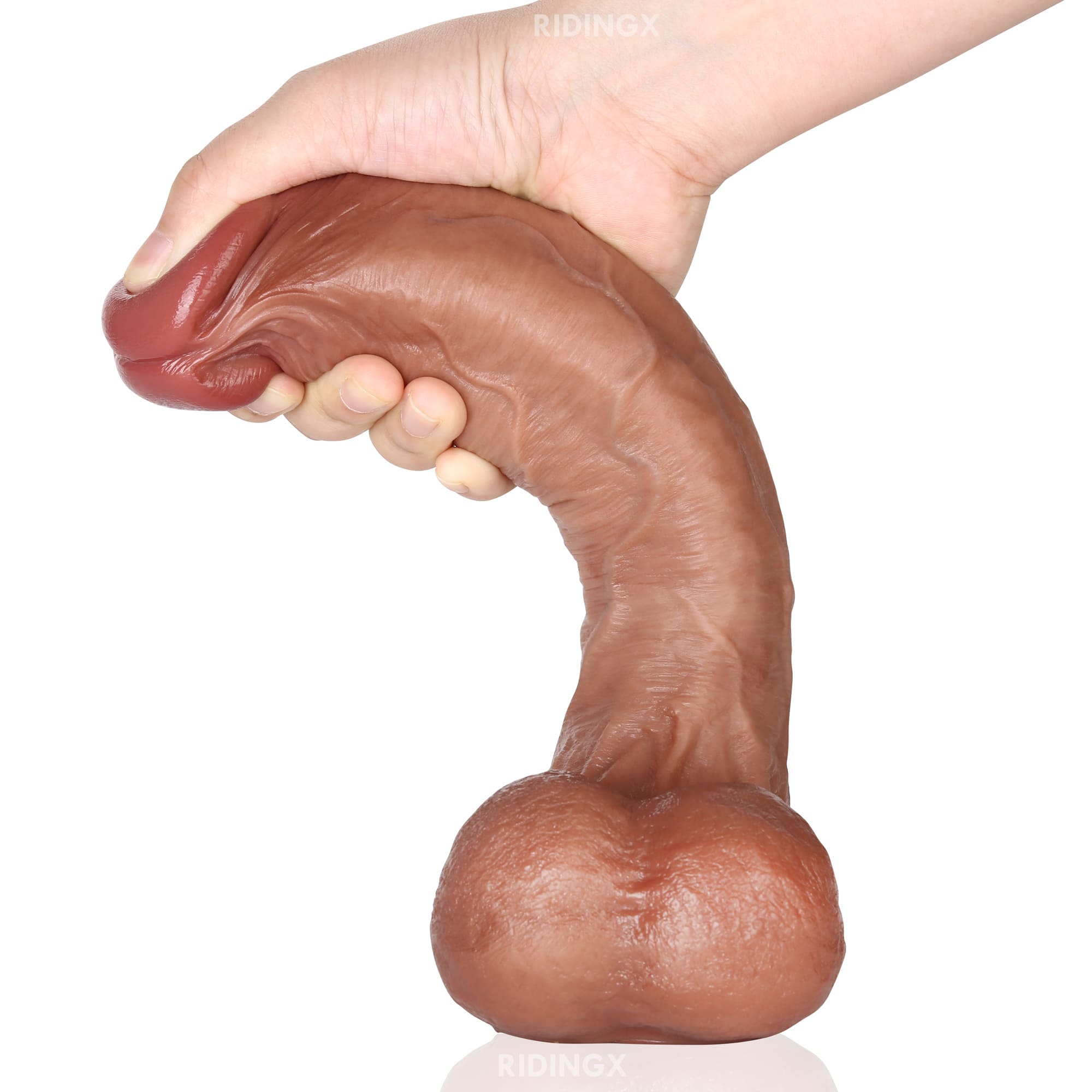Knight 10 inch Real Feel Ball Realistic Dildo & Realistic Glan Real Ball
