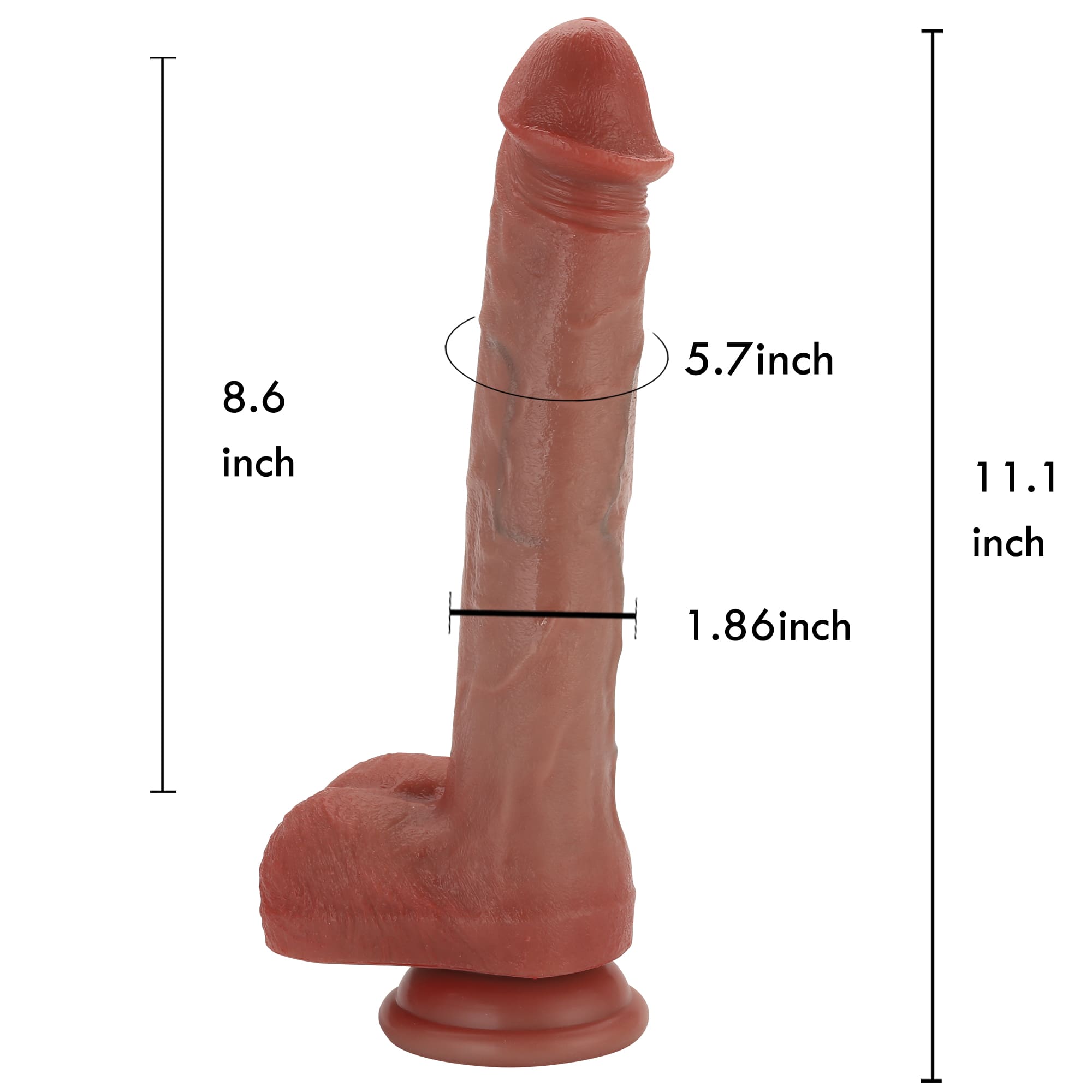 Kyle 11 in Thrusting Dildo Powerful Vibration Dildo With Remote Control
