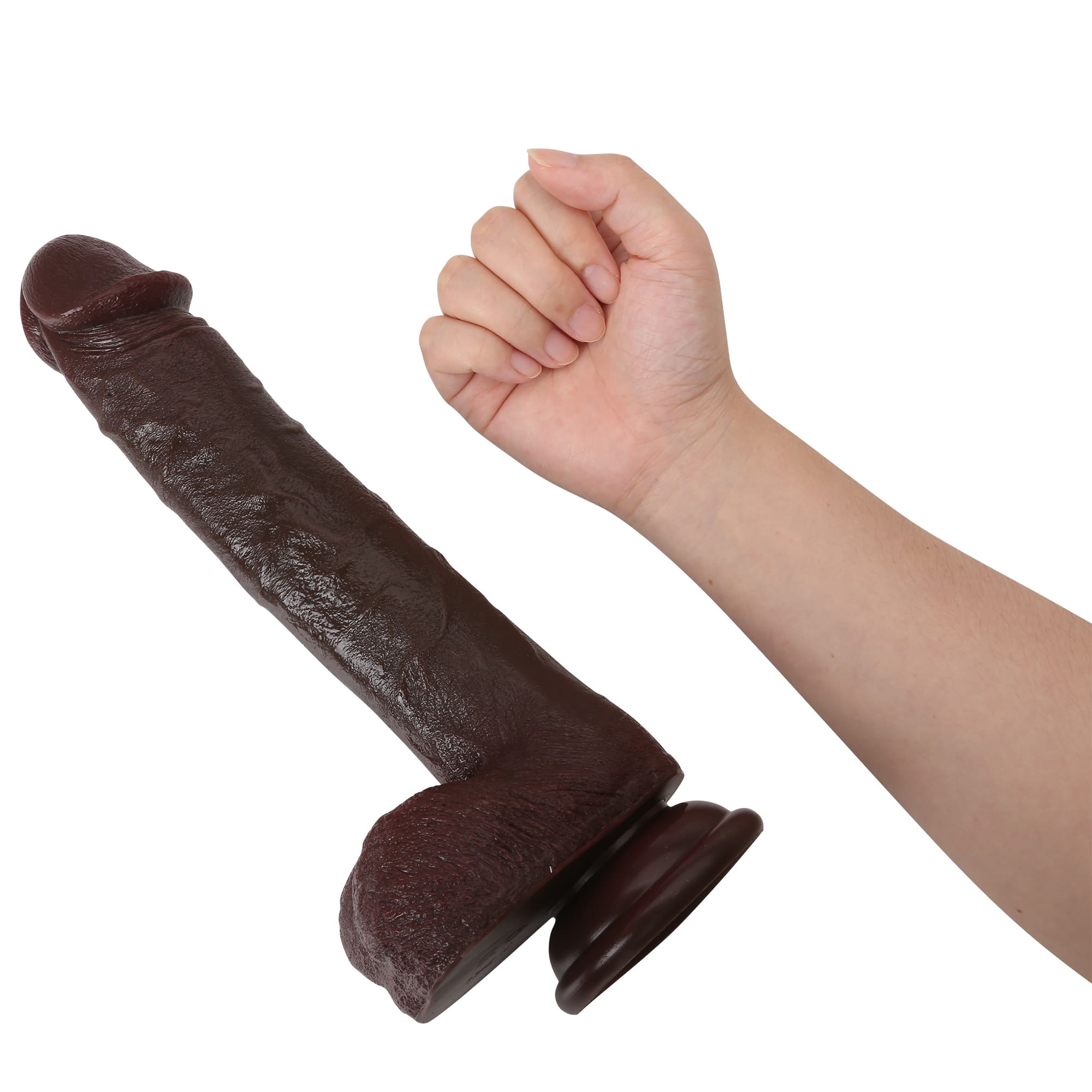 Kyle 11 in Black Thrusting Dildo Powerful Vibration Big Black Cock