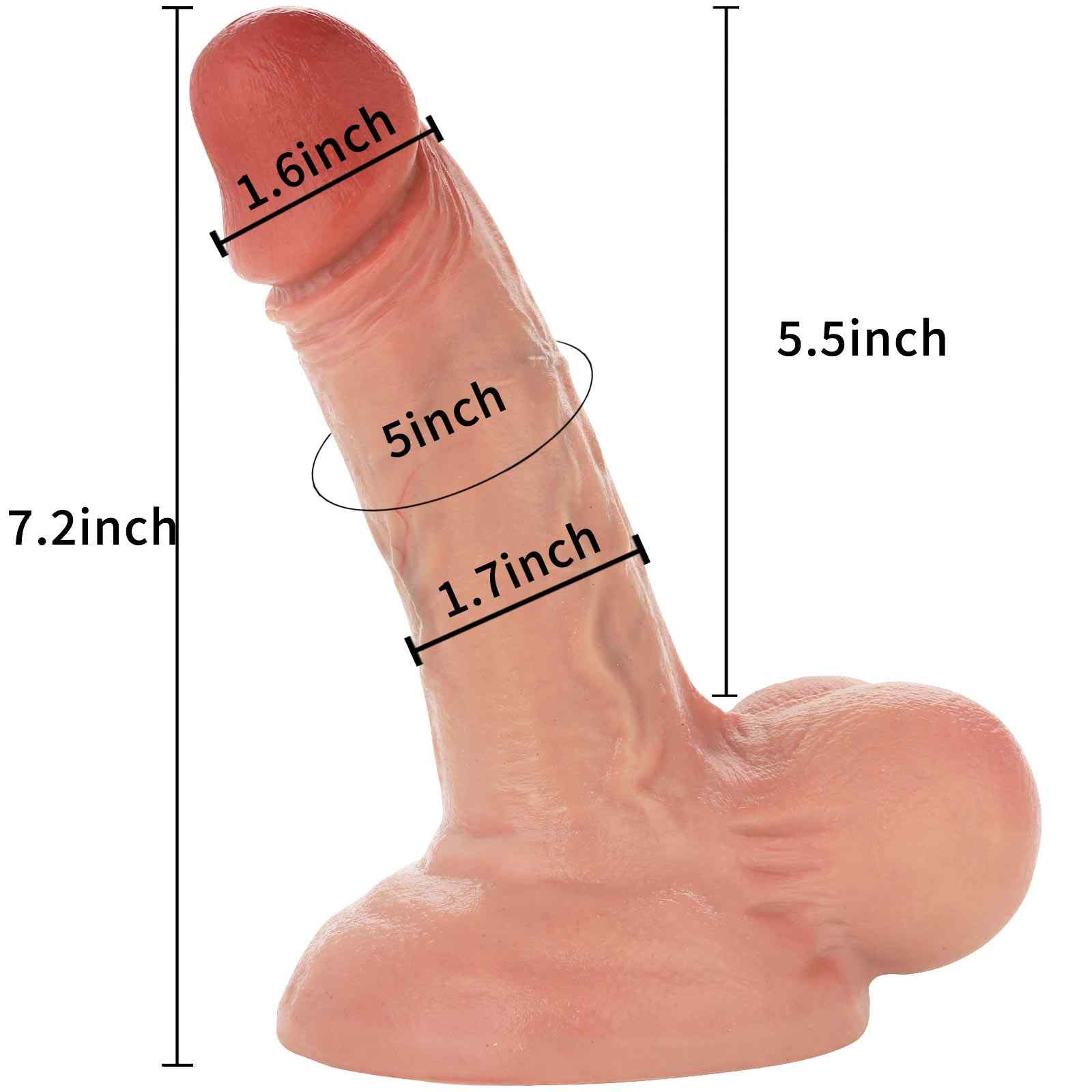 Mikel 7 inch Realistic Dildo Real Skin Dildo