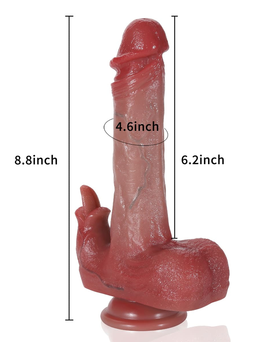 Jude 8.8 Inch 3 Modes Rabbit  Thrusting Dildo & 9 Modes Vibrating
