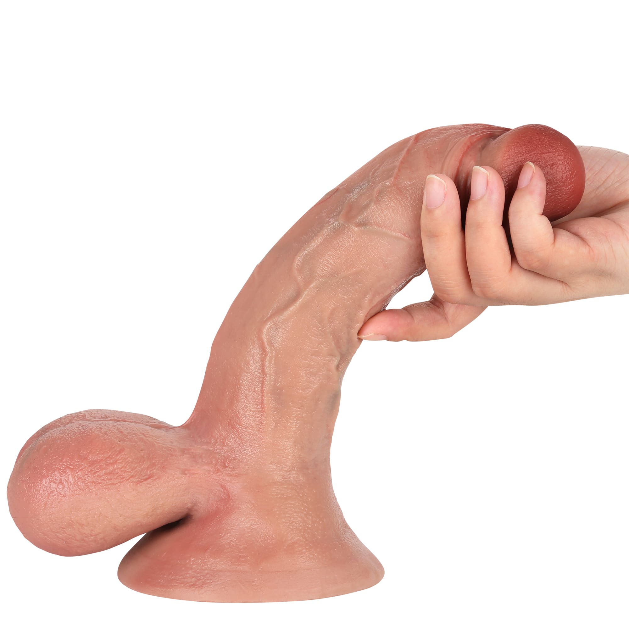 Ryder 9 inch Ultra Realistic Dildo Soft Real Skin With Keel & Big Ball