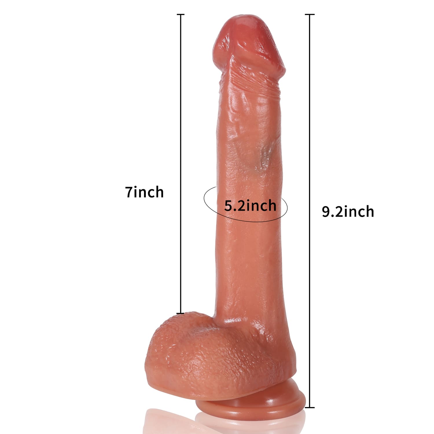 Sharok 9.2inch Remote Control 3 Modes Thrusting Realistic Dildo | 5 Modes Vibrator & Heated