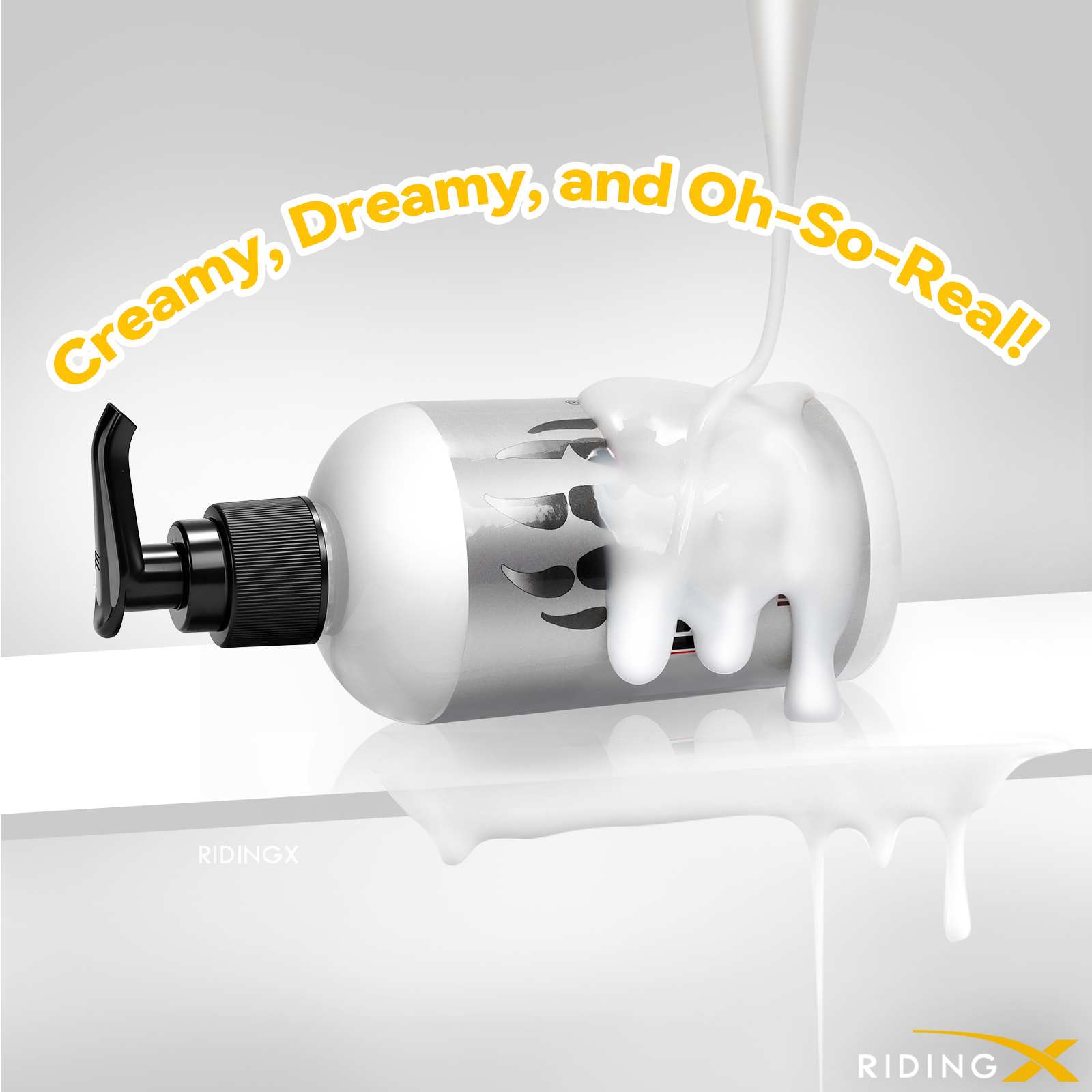 Creamy White Lubricant Water Based Lube Lasts Long Lube