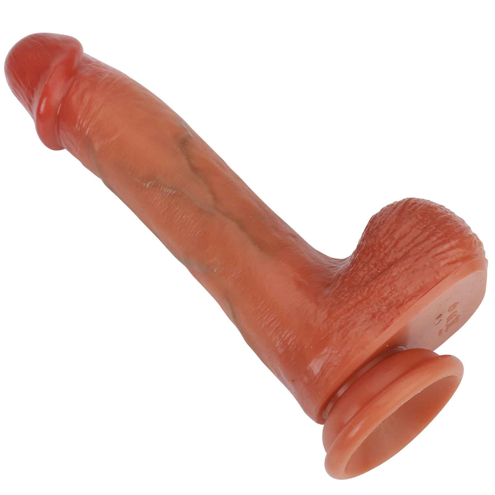 RidingX® Adam 8 inch APP Control Thrusting Dildo Vibration Dildo Smart Phone Brown