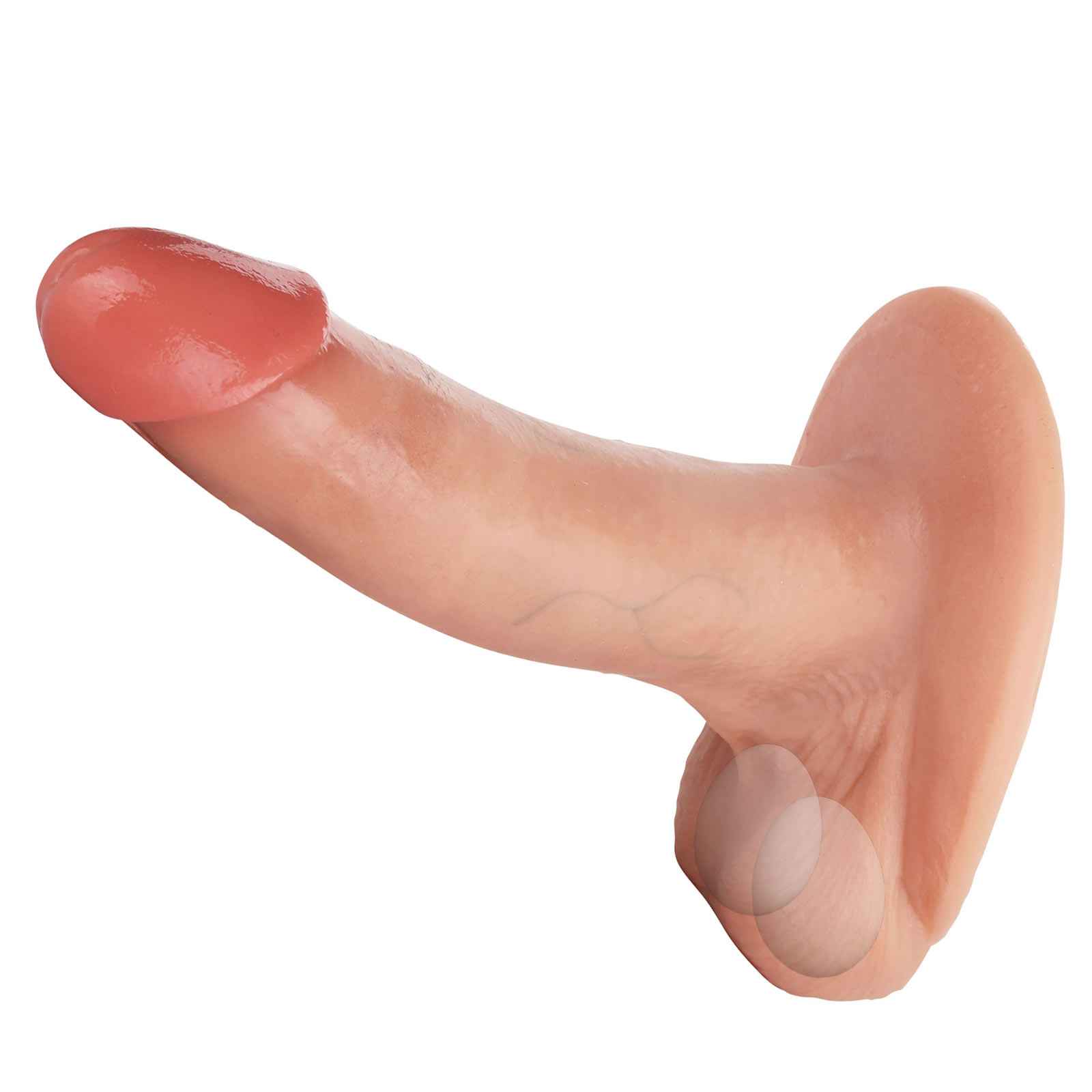 Butter 6.9 inch Sliding Skin Ultra Realistic Dildo & Real Balls