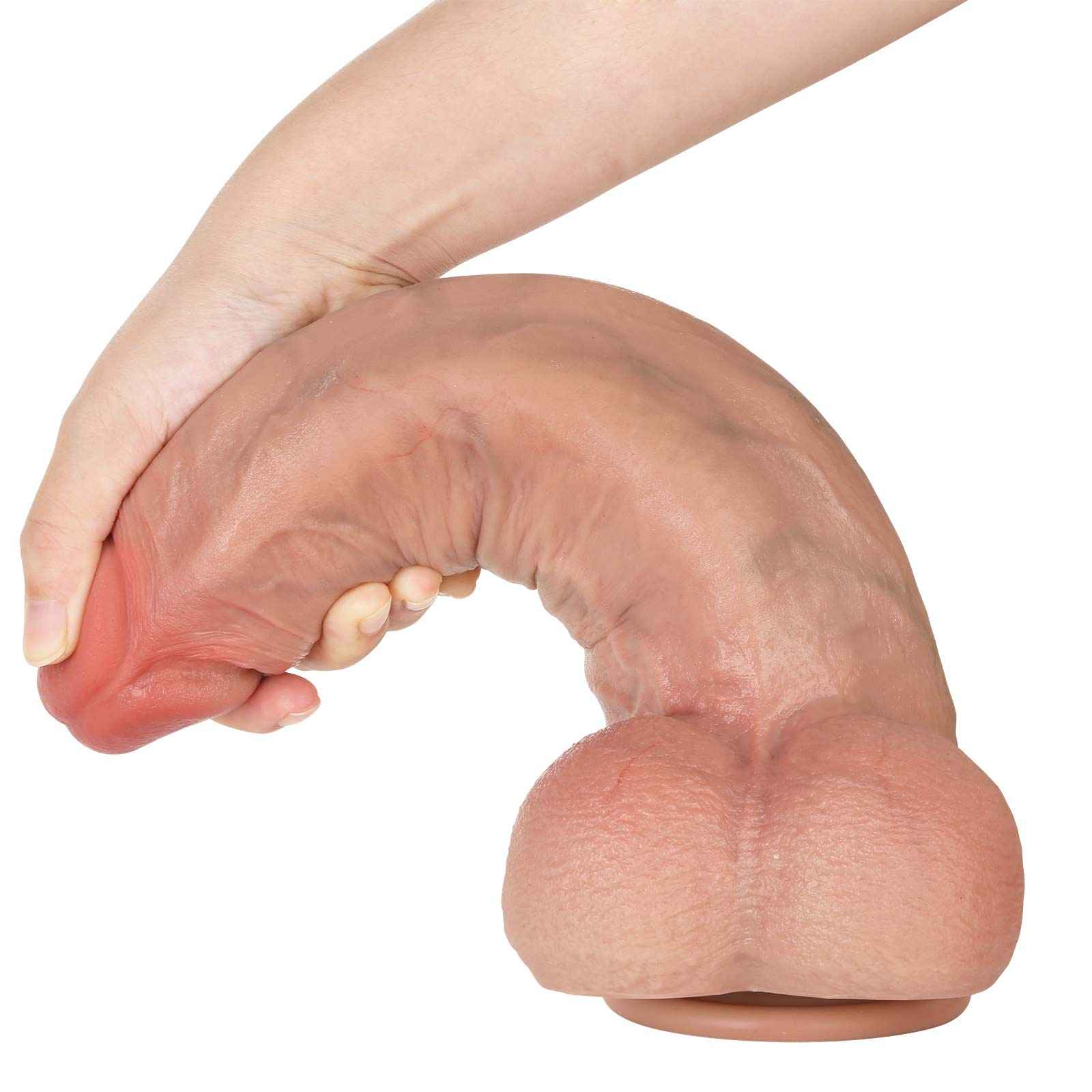Enzo 12 inch Realistic Vein Huge Girthy Realistic Dildo