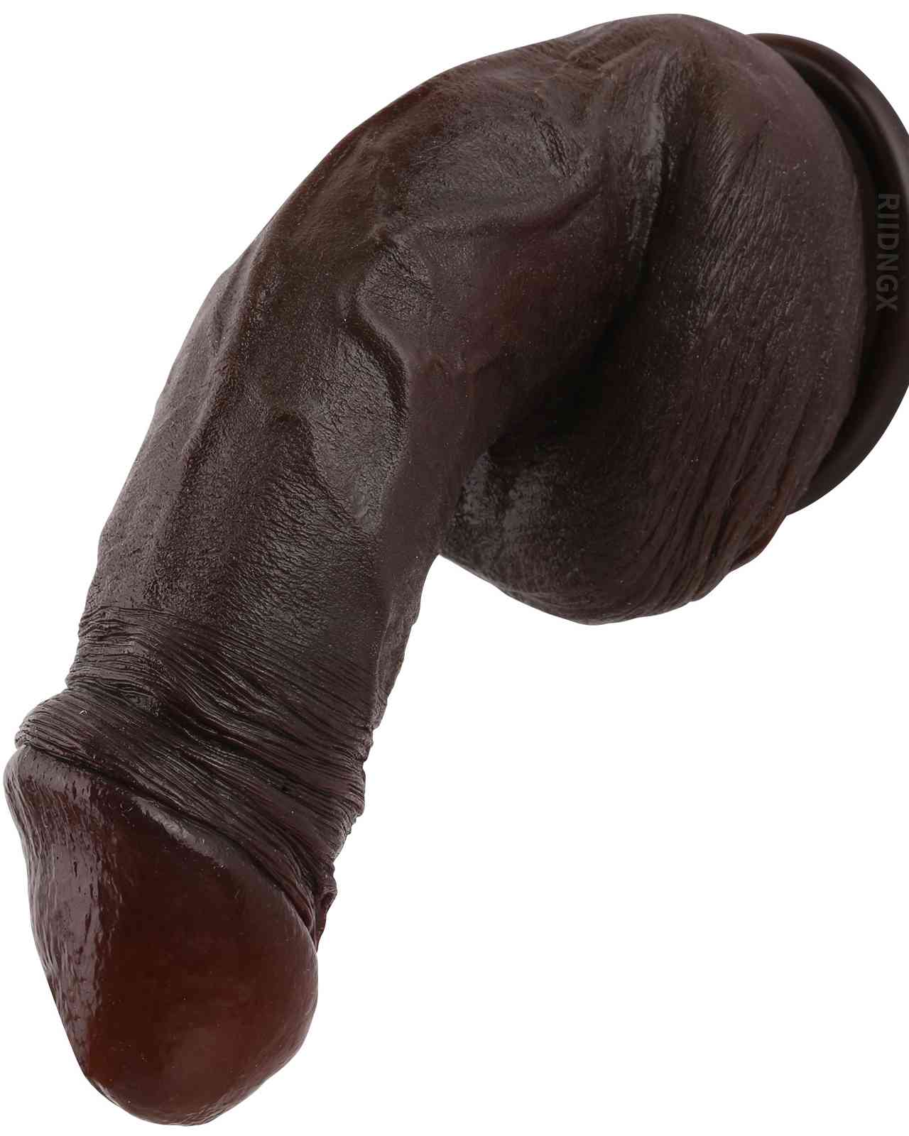 Hayes 8 inch Ultra Realistic Black Dildo Real Soft Skin BBC Dildo