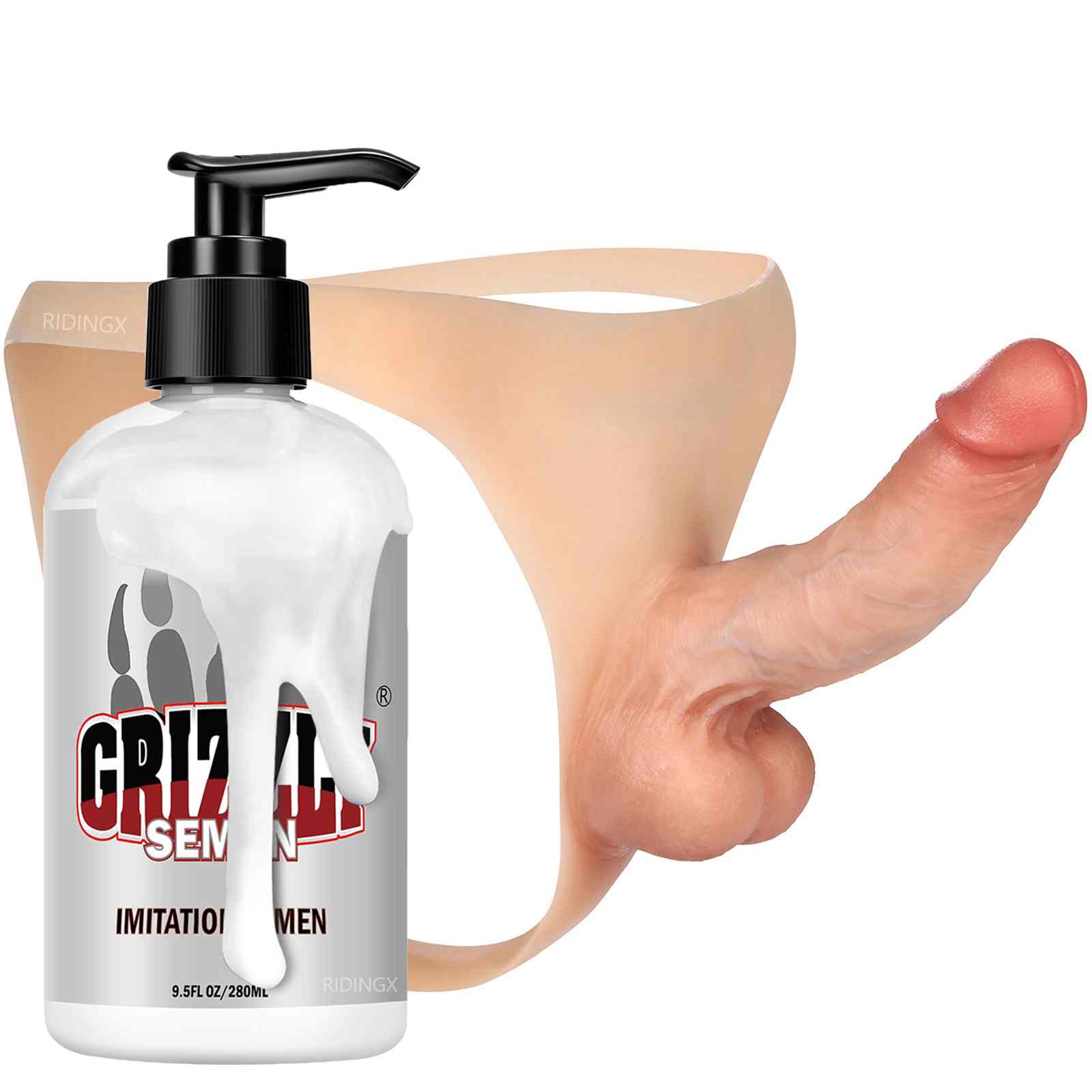 Kendon 6 in Strap On Dildo Wearable Solid Realistic Dildo Flesh