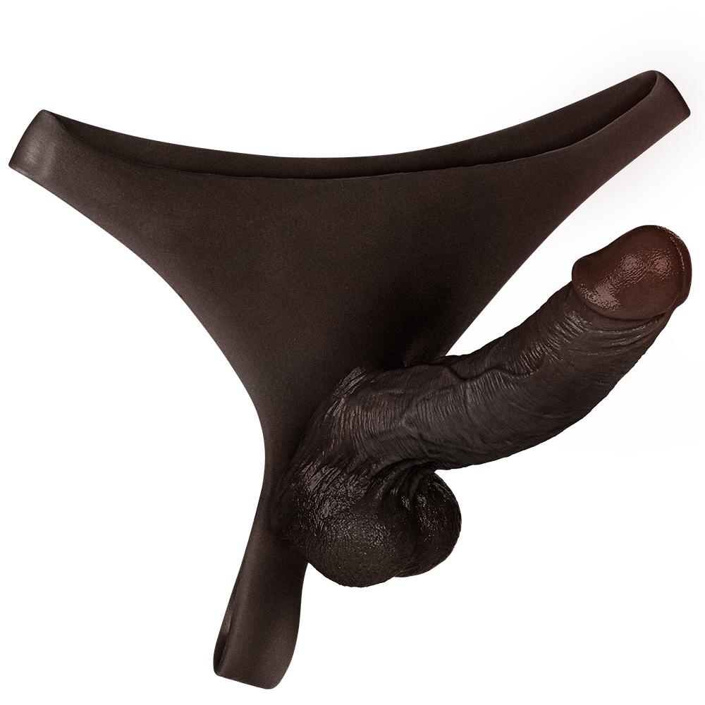 Kendon Strap On Dildo Wearable Dildo Black Realistic Skin Solid