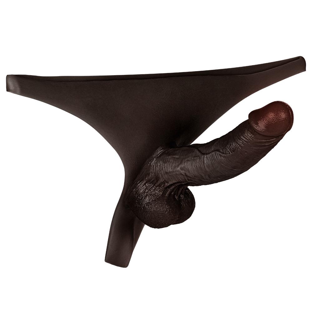 Kendon Strap On Dildo Wearable Dildo Black Realistic Skin Solid