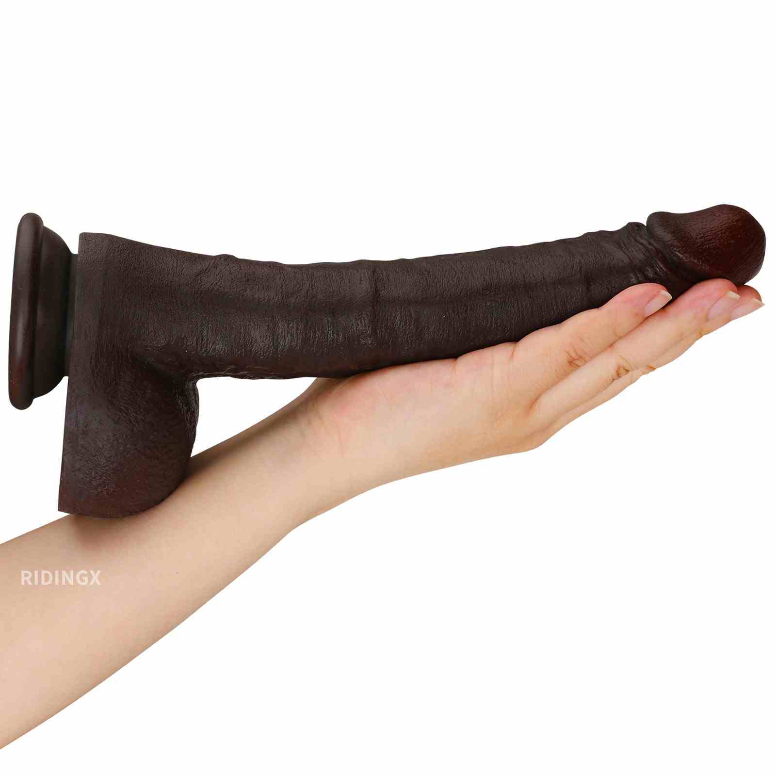 LaMelo 10 inch Ultra Realistic Black Dildo With Keel