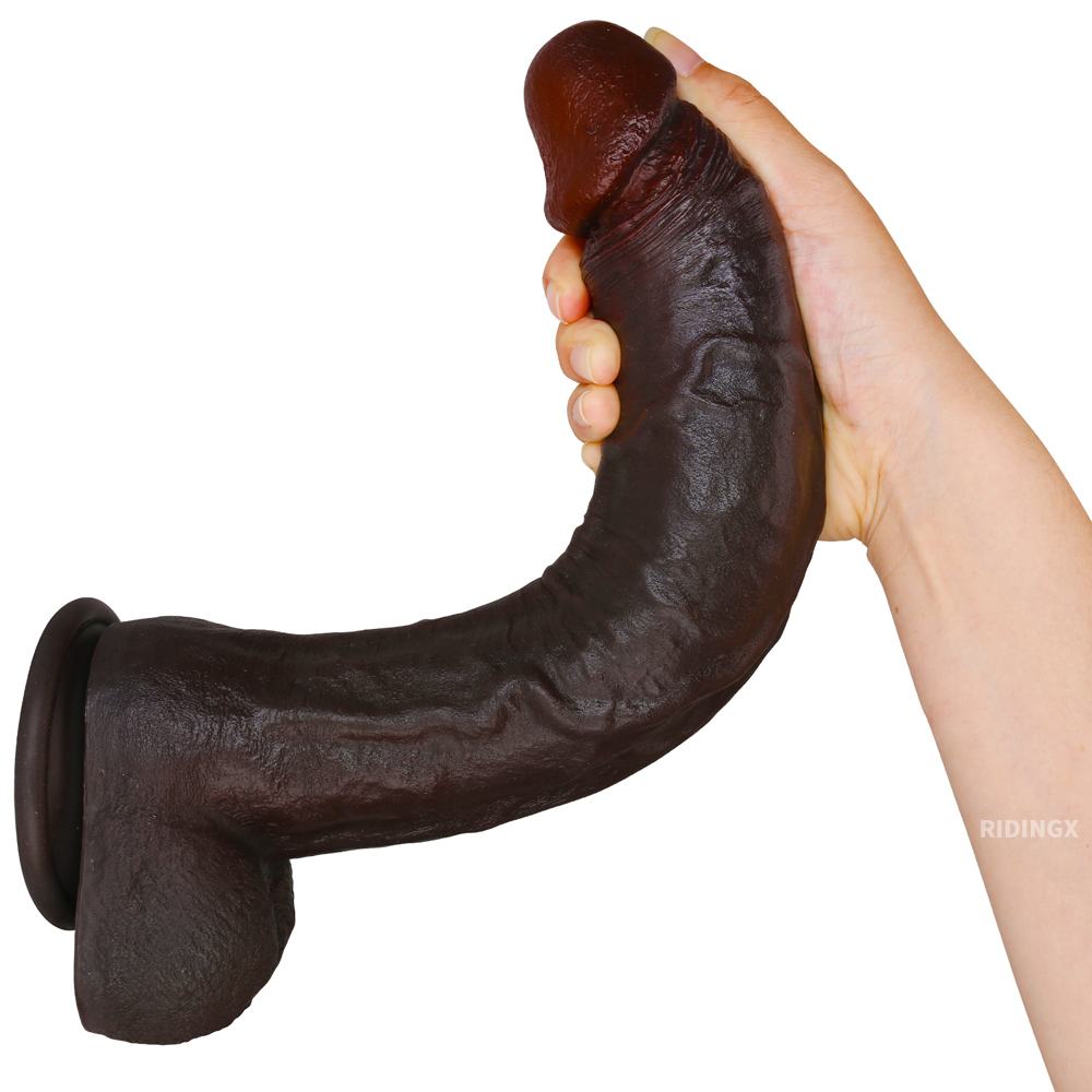Monster 12 inch Most Realistic Dildo Real Glan Lifelike Vein Dildo With Keel
