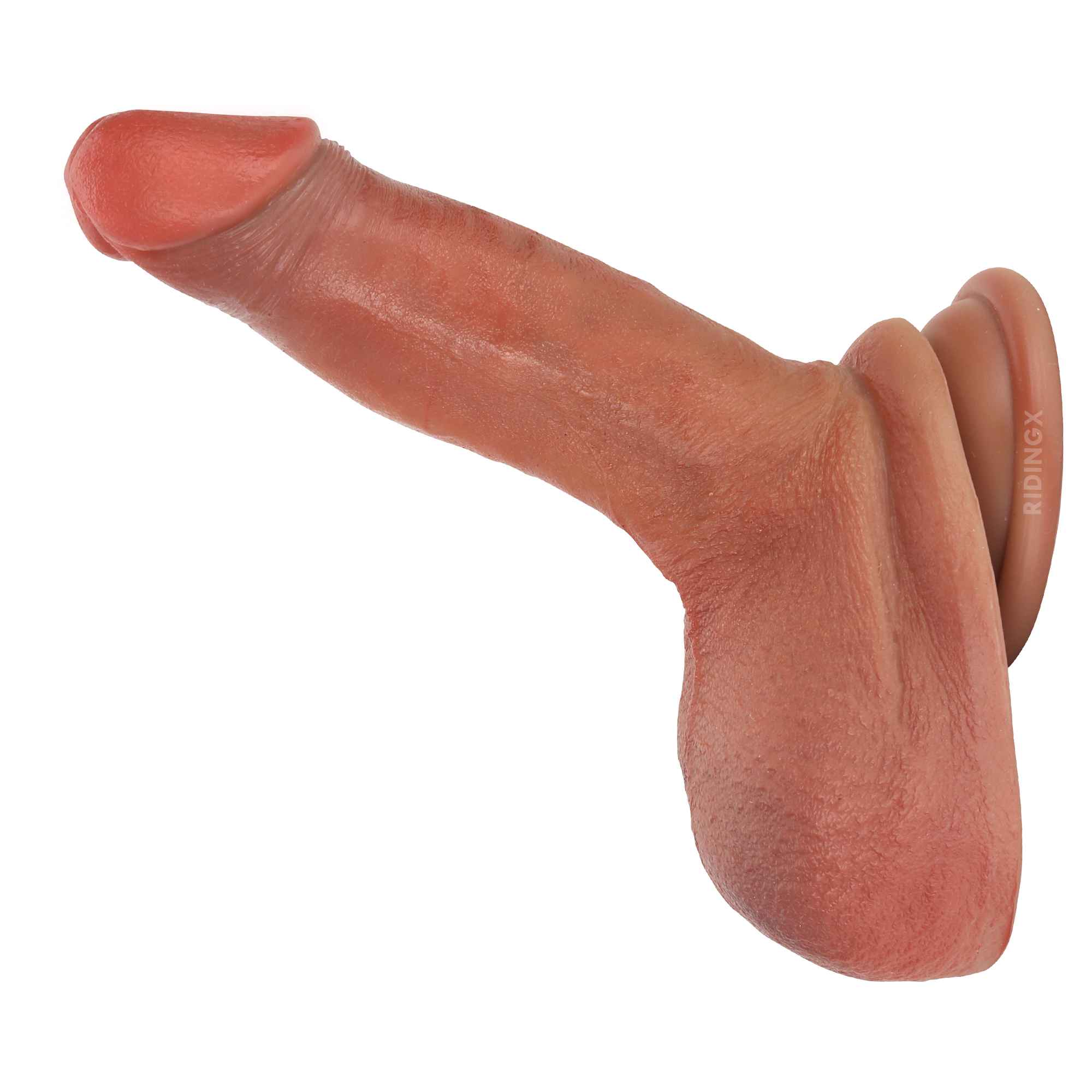 Pocky 5 inch Most Realistic Dildo Brown Skin Realman Penis Dildo