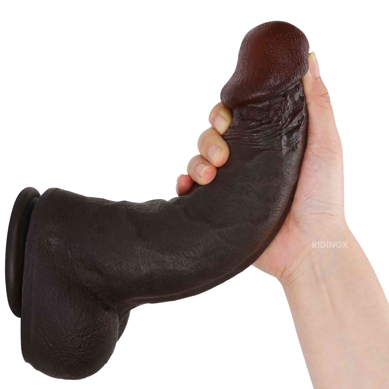 Roman 10 inch Ultra Realistic Real Skin Dildo With Keel