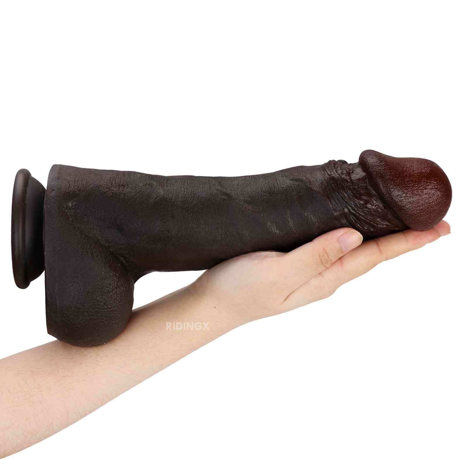 Roman 10 inch Ultra Realistic Real Skin Dildo With Keel