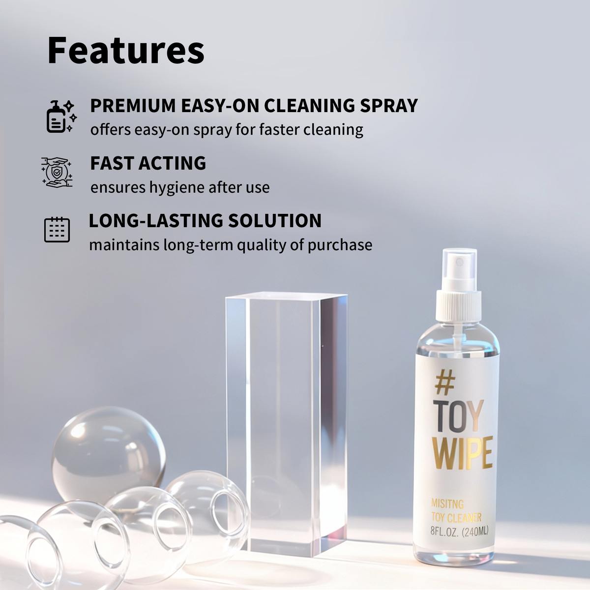 Sex Toy Cleaner All-Purpose Misting Adult Toy Cleaning