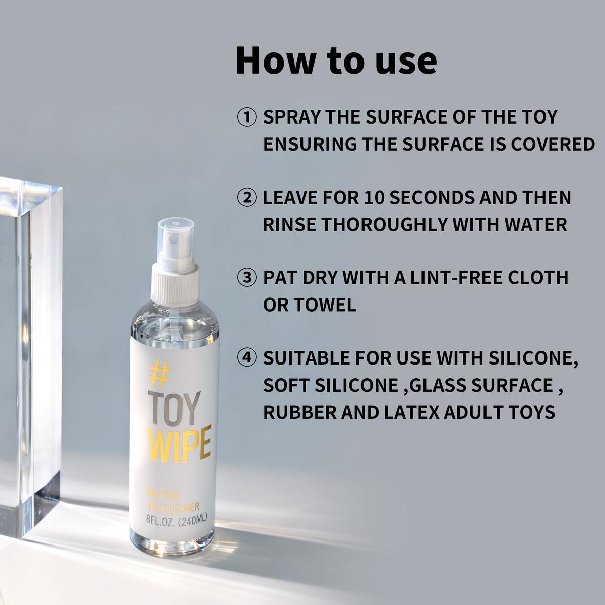 Sex Toy Cleaner All-Purpose Misting Adult Toy Cleaning