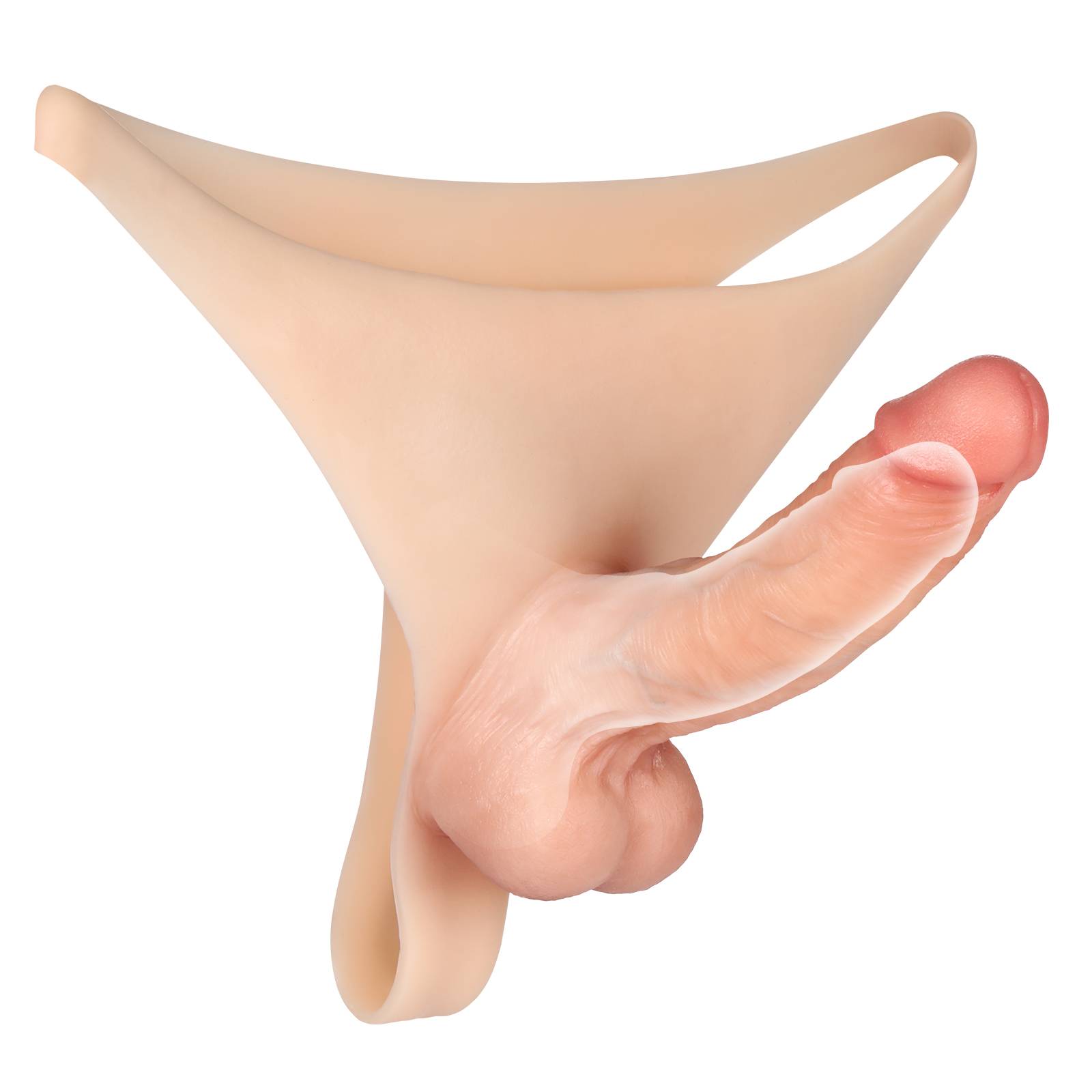 Ken 6 inch Wearable Hollow Penis Extension Sleeve Strap On Dildo Hollow