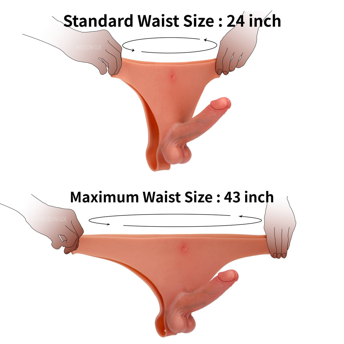 Adrian 6 inch Strap-On Dildo Realistic Platinum Silicone Brown Solid Dildo