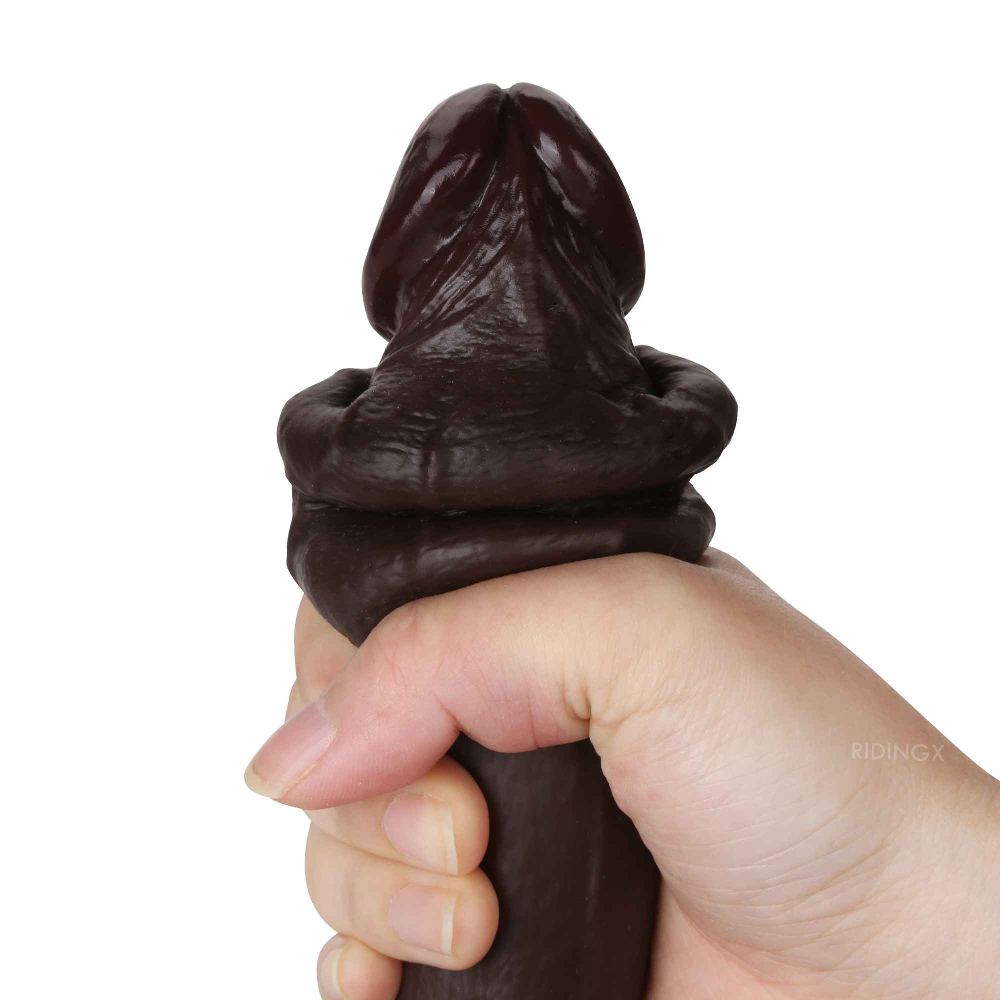 Squirtle 8 inch Squirting Cumming Real Feel Sliding Skin Black