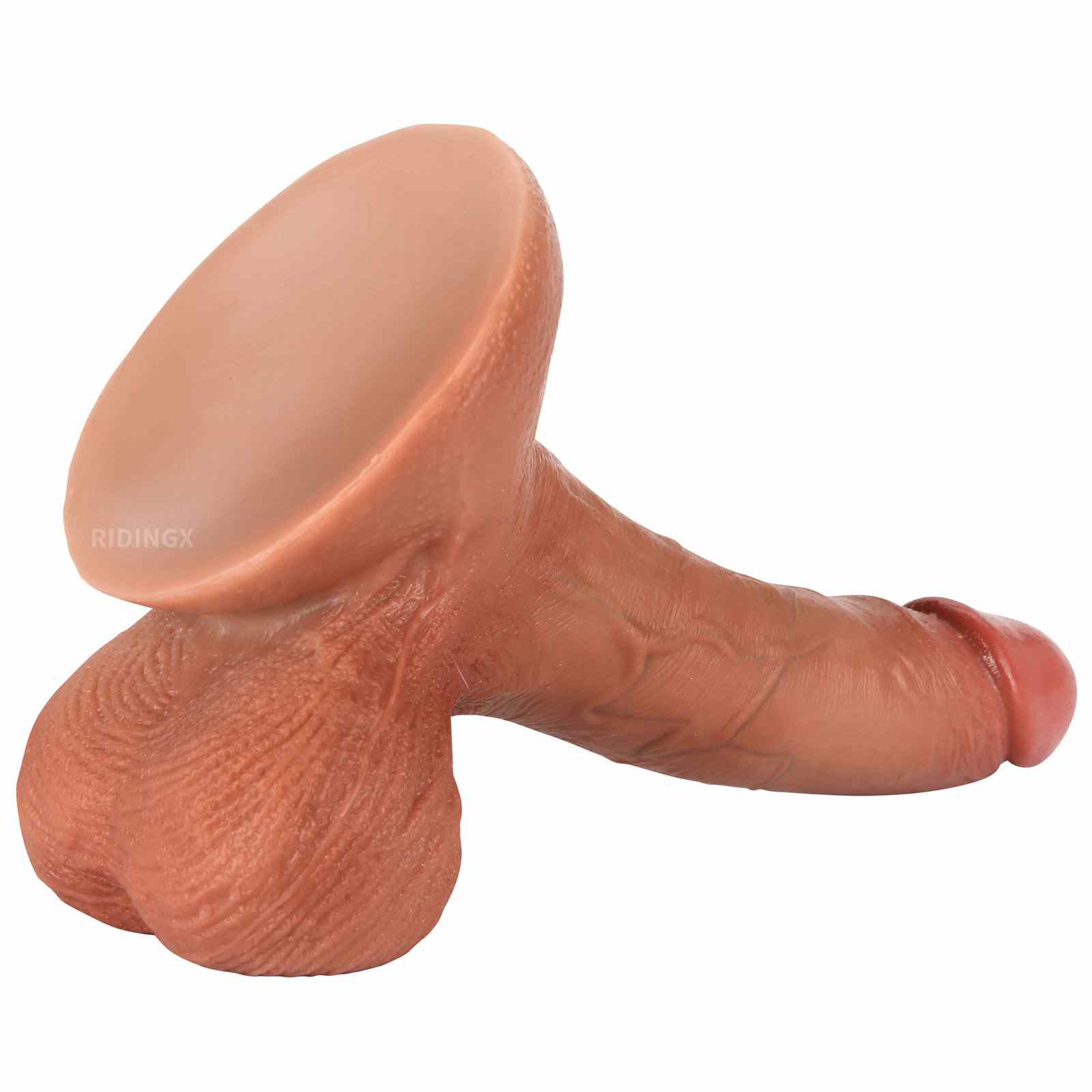 Tiger 7 inch Realistic Dildo With Real Balls & Flexible Glan
