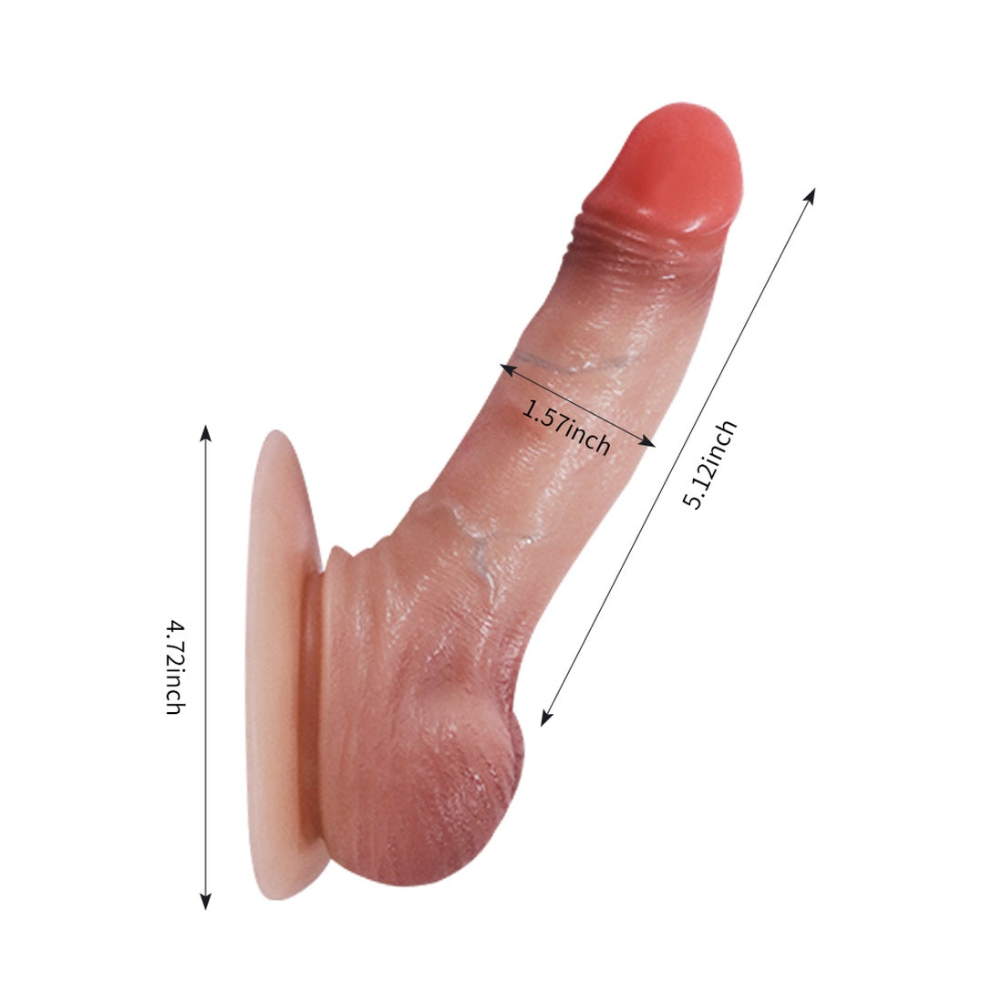 Stark 5.12 Inch 2-in-1 Realistic Detachable Strap-On Dildo