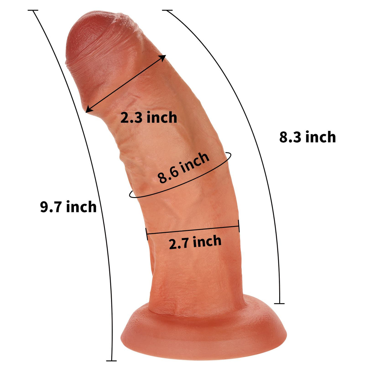 Magnus 10 inch Huge Thick Realistic Dildo