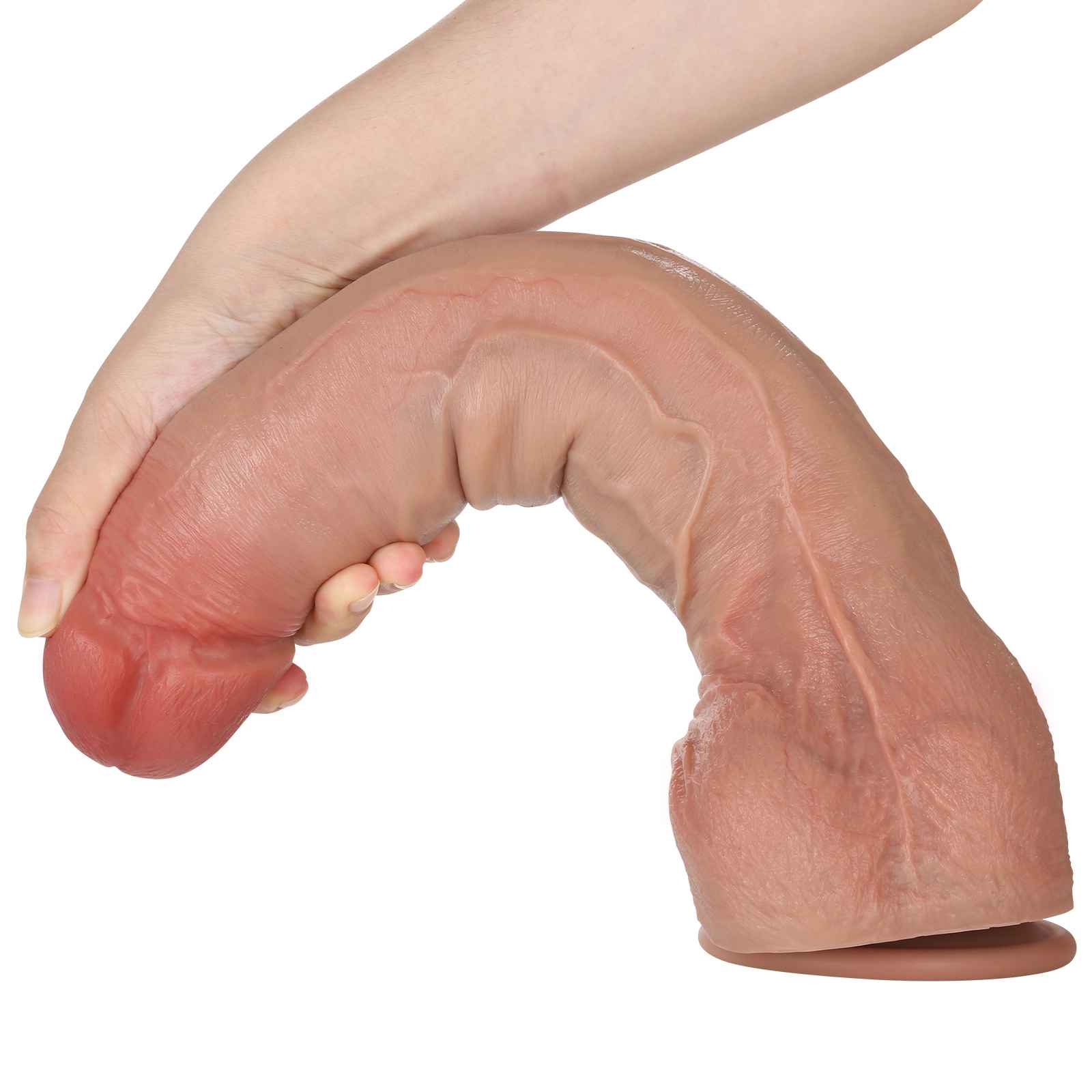 Aiden 13 inch Real Skin Huge Realistic Dildo With Keel