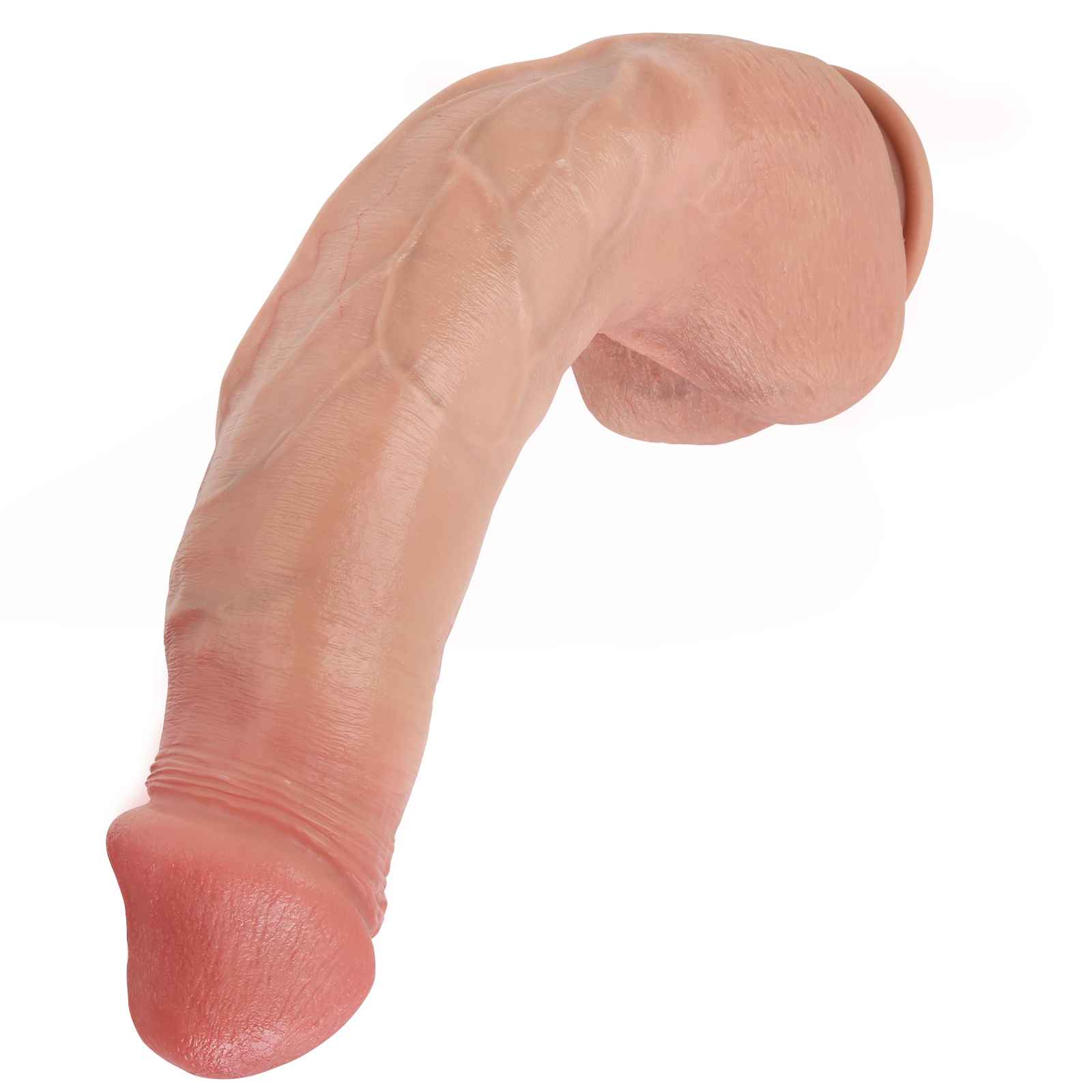 Aiden 13 inch Real Skin Huge Realistic Dildo With Keel