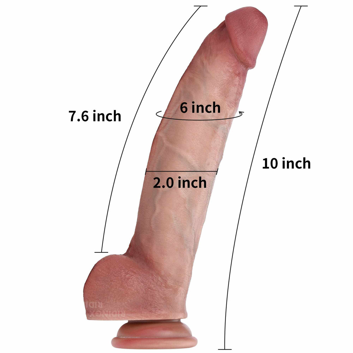 Baron 10 inch Realistic Dildo Real Skin Lifelike Dildo &  Soft Skin With Keel