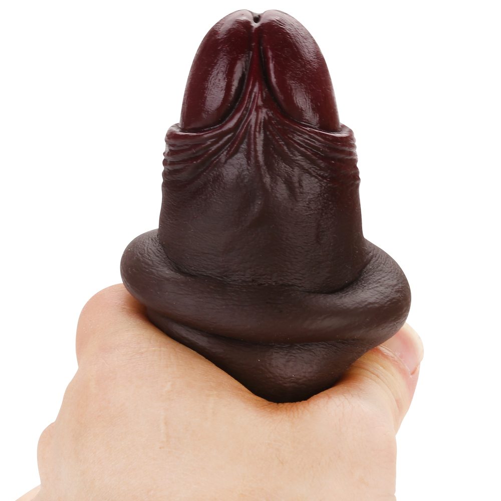BigNut 10 inch Sliding Skin Dildo Uncut Realistic Dildo With Balls